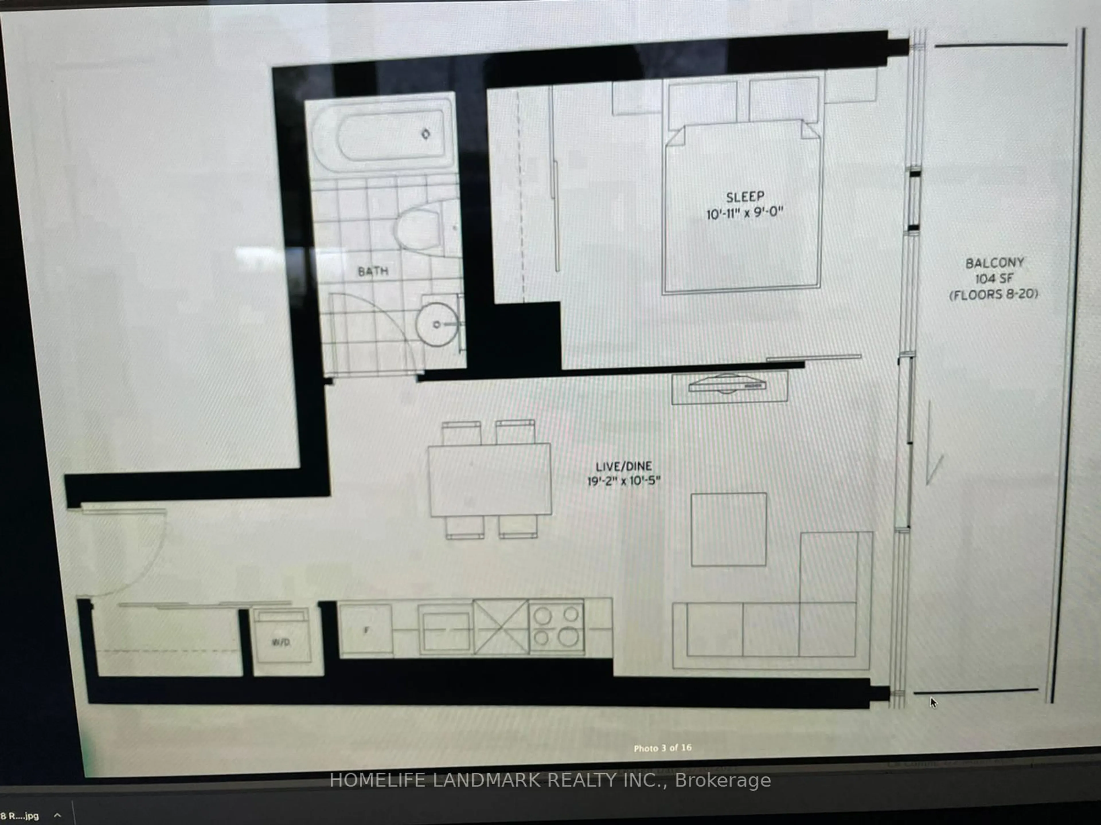 Floor plan for 161 Roehampton Ave #2908, Toronto Ontario M4P 0C8