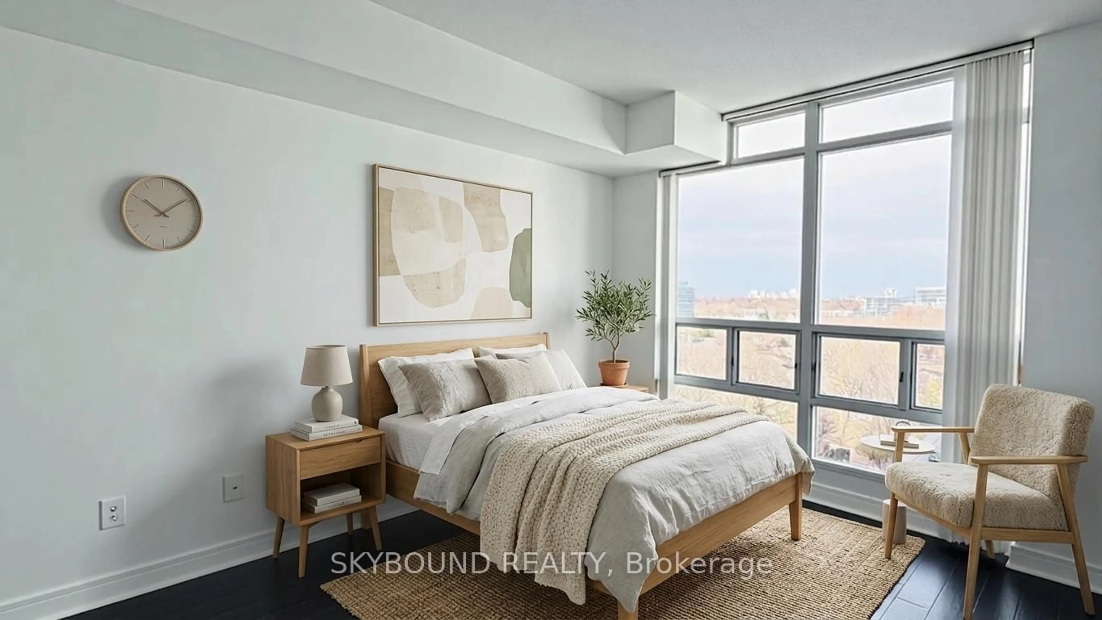 Bedroom with bed, unknown for 35 Bales Ave #1209, Toronto Ontario M2N 7L7