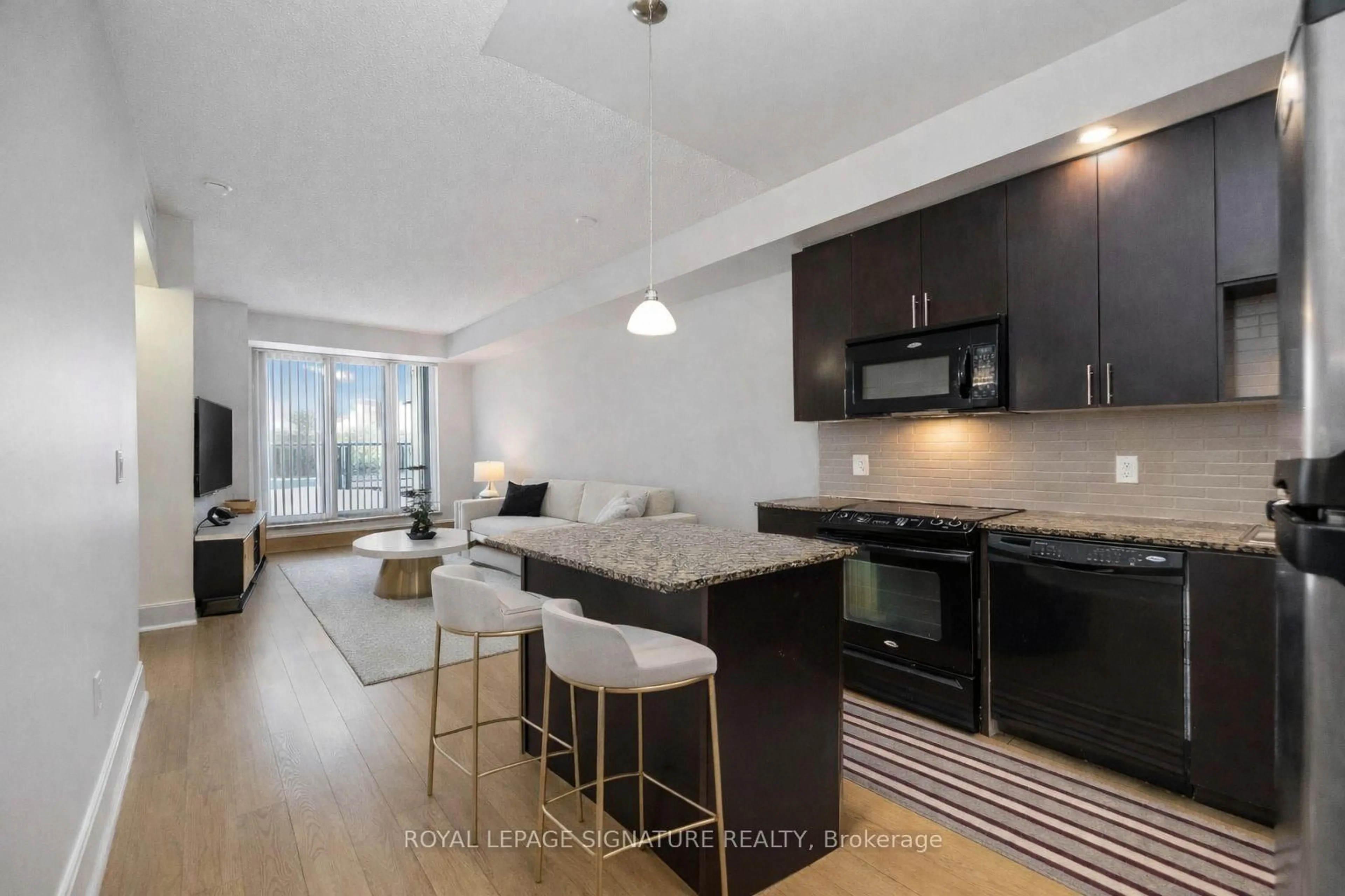 Open concept kitchen, unknown for 181 Wynford Dr #403, Toronto Ontario M3C 0C6