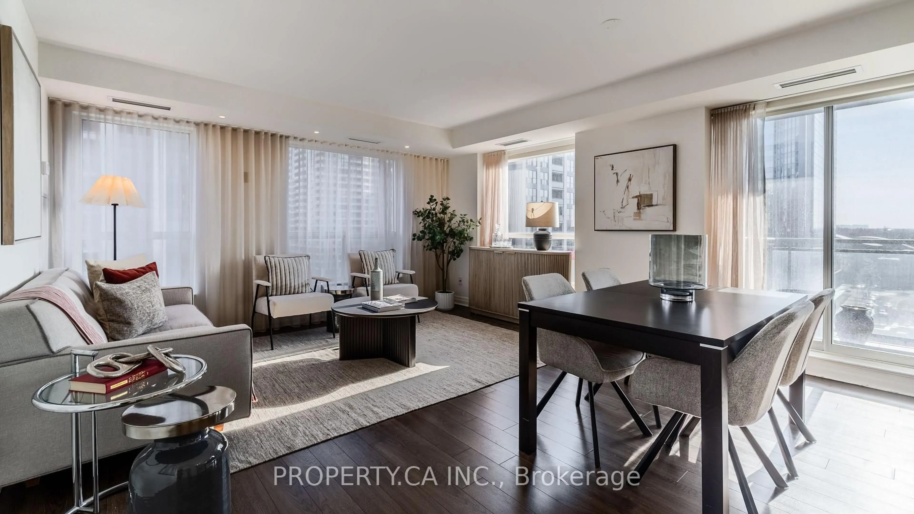 Living room with furniture, unknown for 188 Doris Ave #1115, Toronto Ontario M2N 6Z5