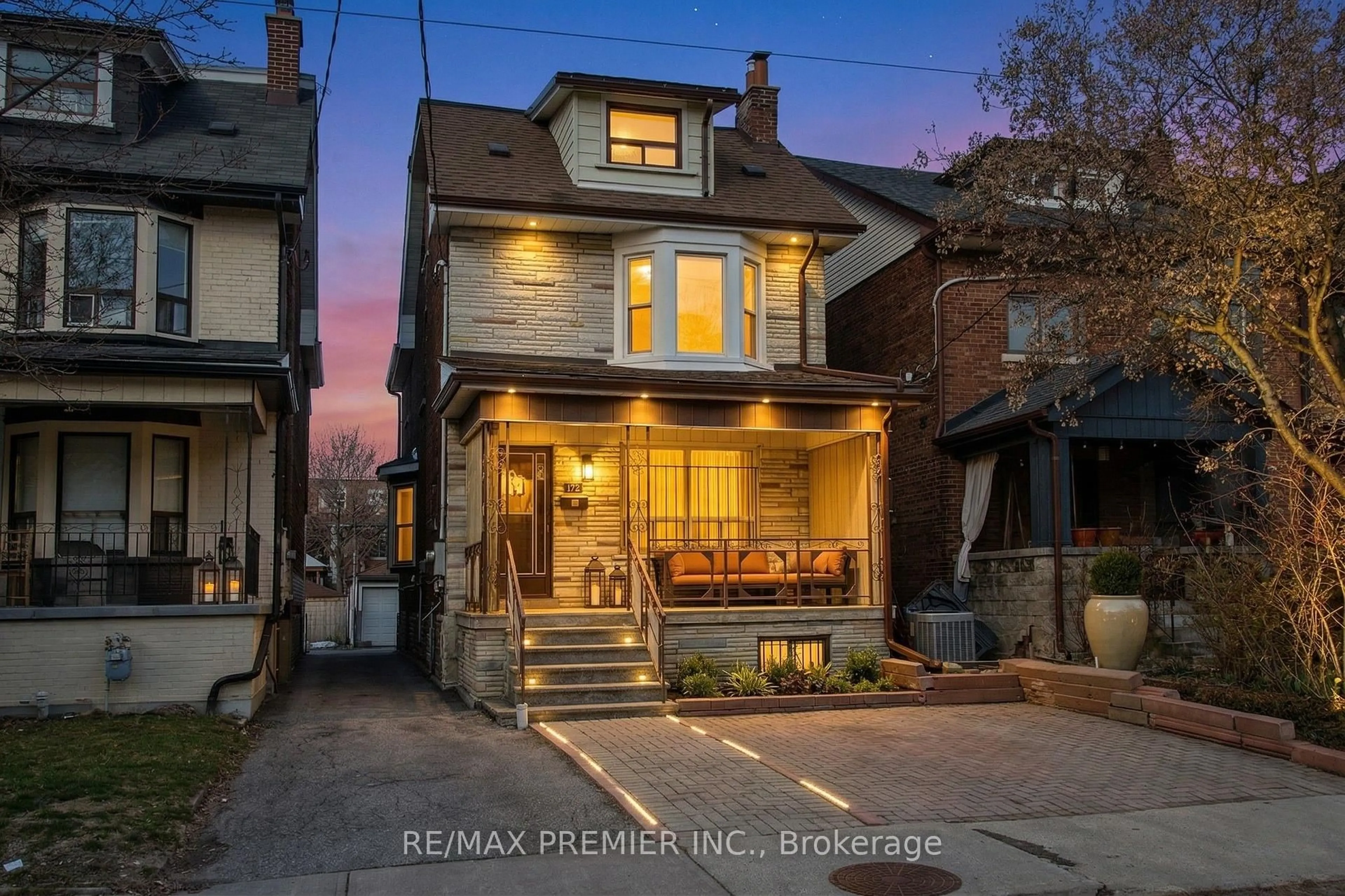 Home with brick exterior material, street for 172 Lauder Ave, Toronto Ontario M6E 3H4