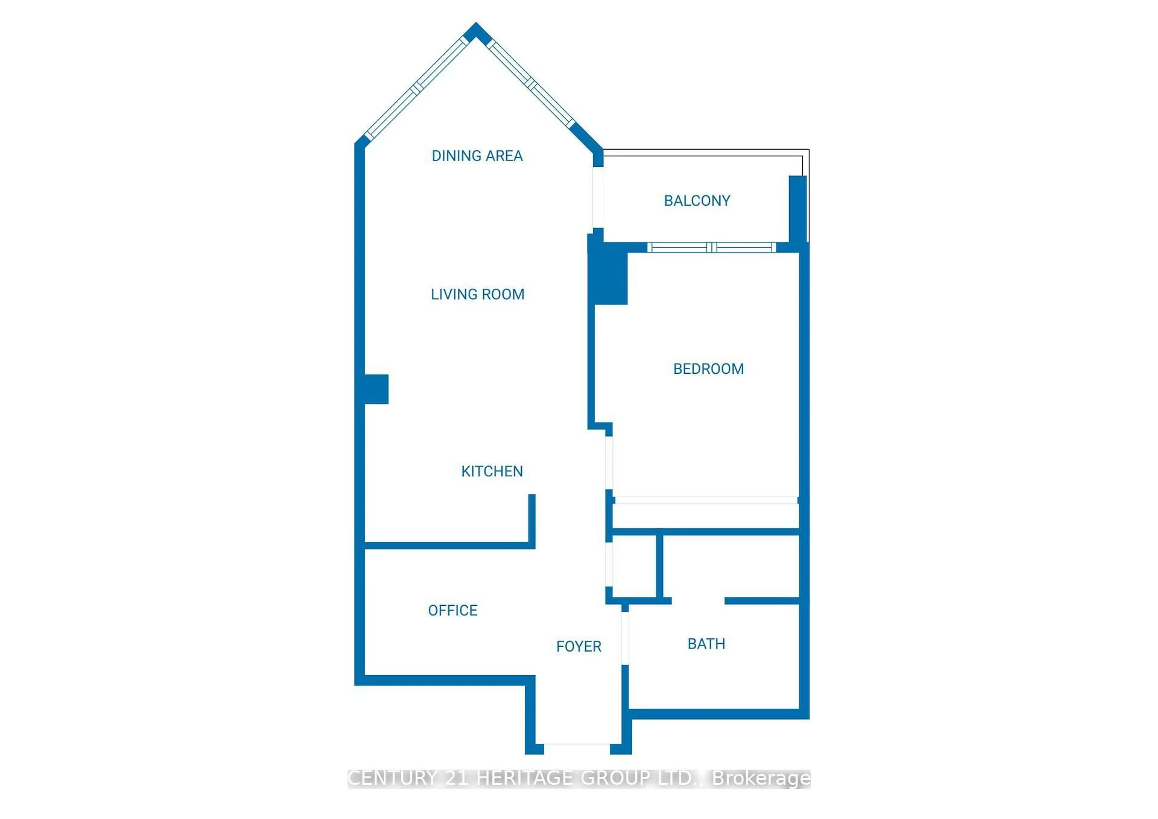 Floor plan for 10 Northtown Way #2009, Toronto Ontario M2N 7L4