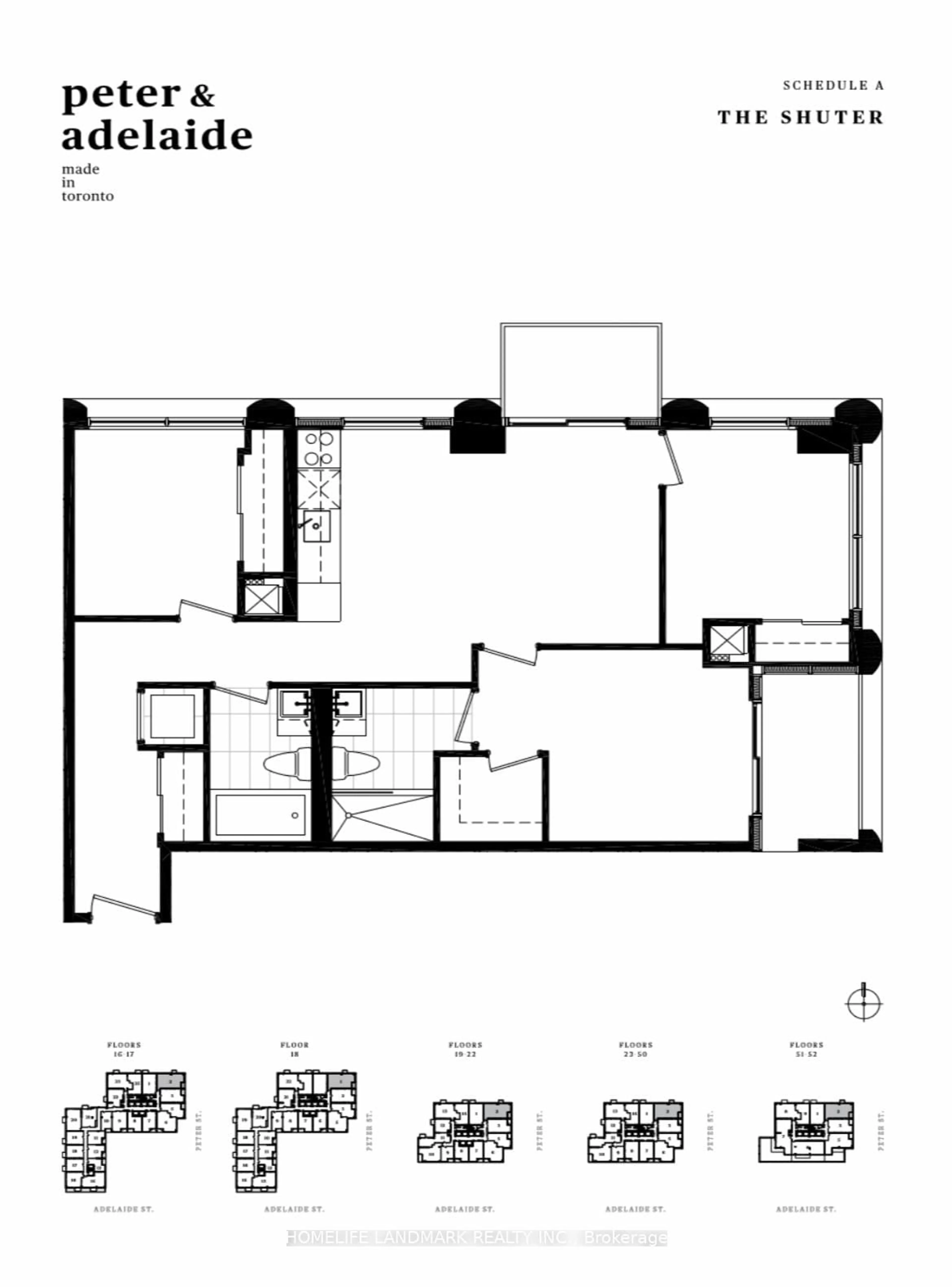 Floor plan for 108 Peter St #5002, Toronto Ontario M5V 0W2