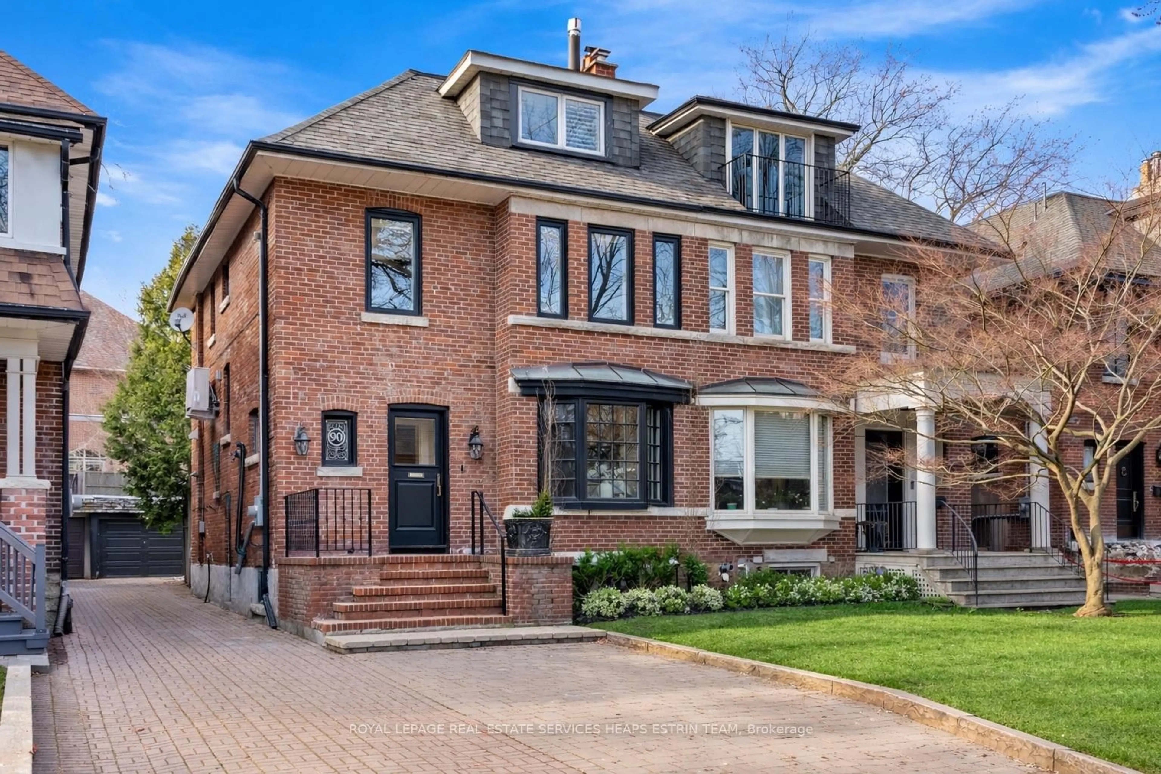 Home with brick exterior material, street for 90 Pricefield Rd, Toronto Ontario M4W 1Z9