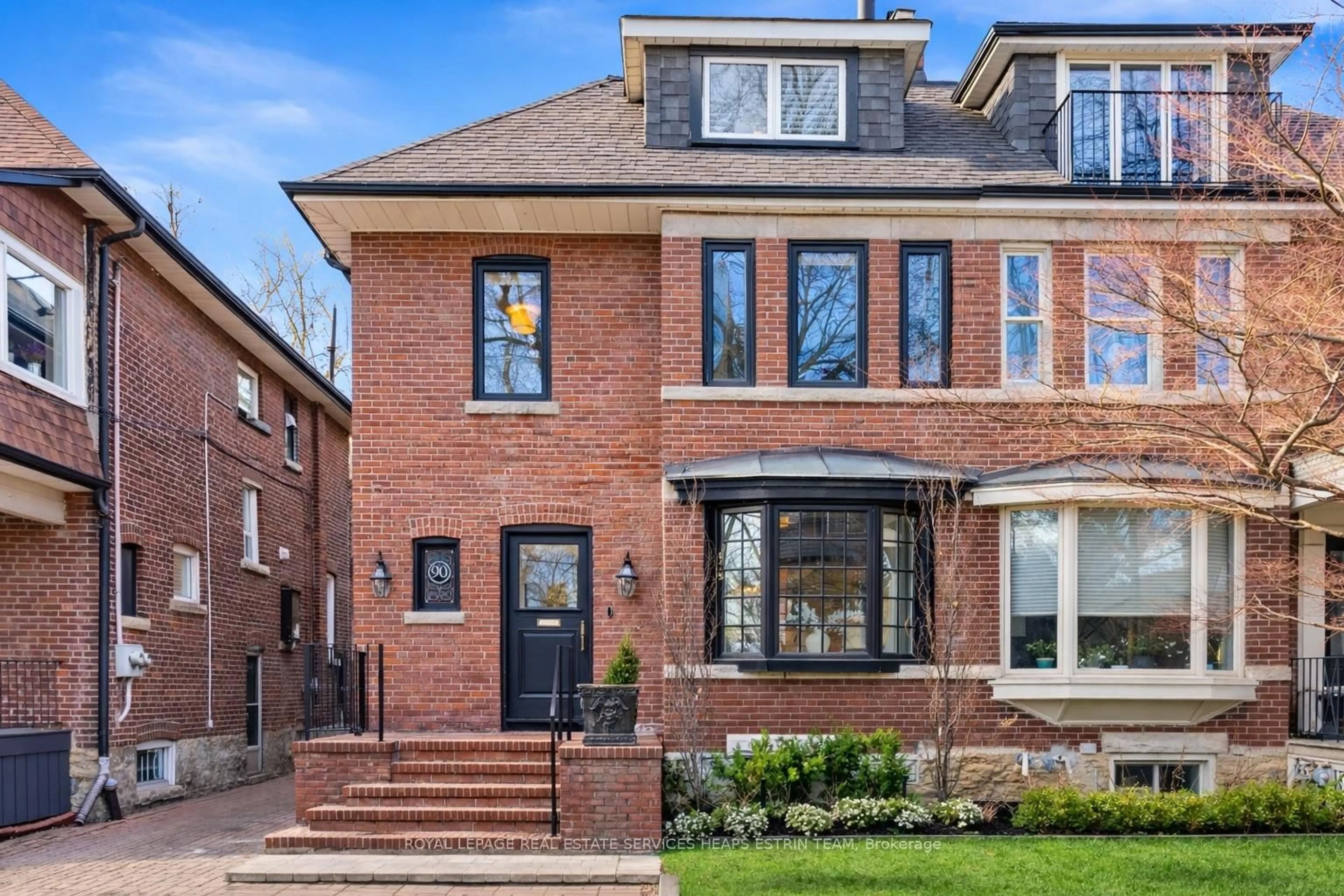 Home with brick exterior material, street for 90 Pricefield Rd, Toronto Ontario M4W 1Z9