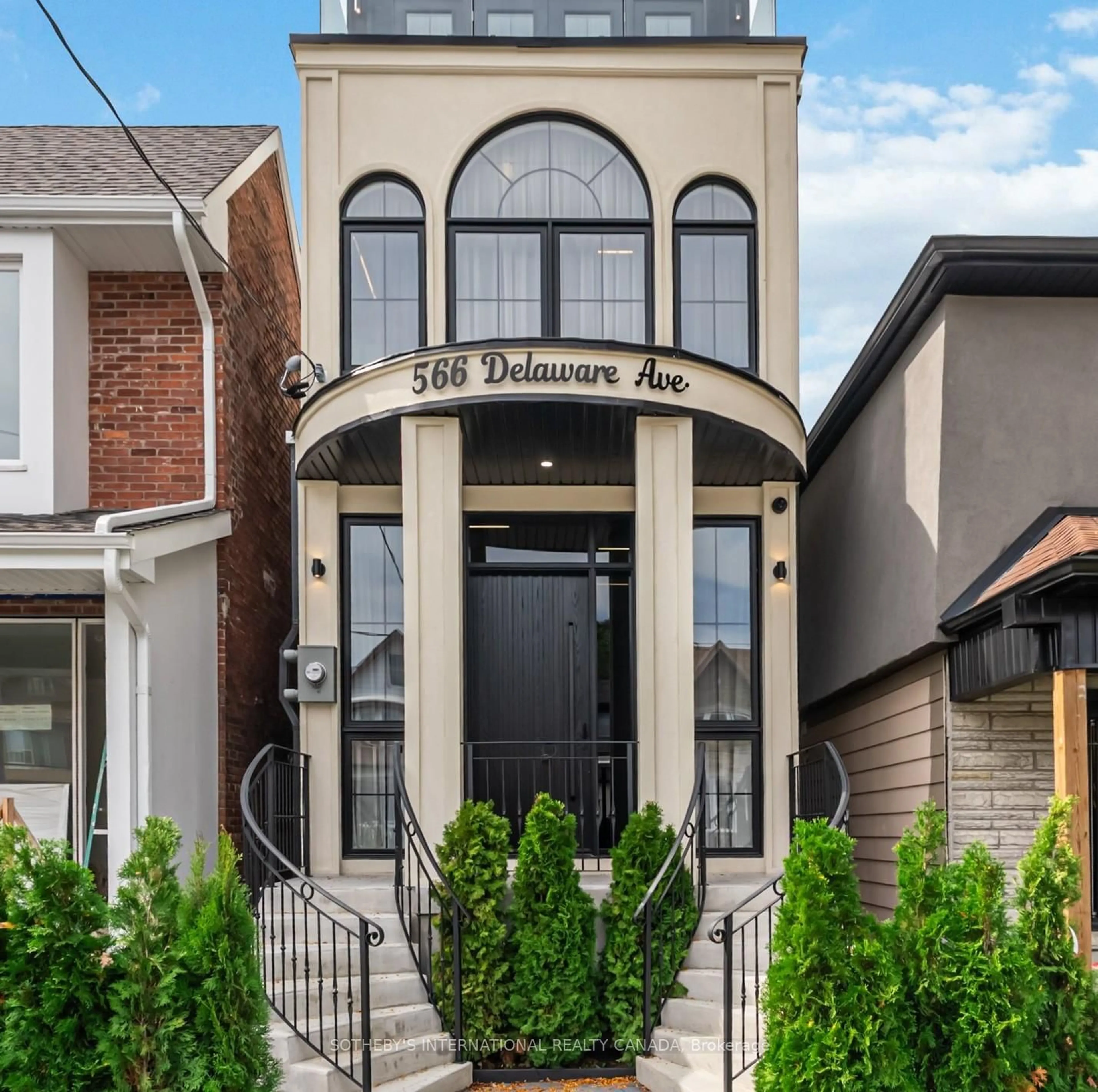 Home with brick exterior material, street for 566 Delaware Ave, Toronto Ontario M6H 2V2