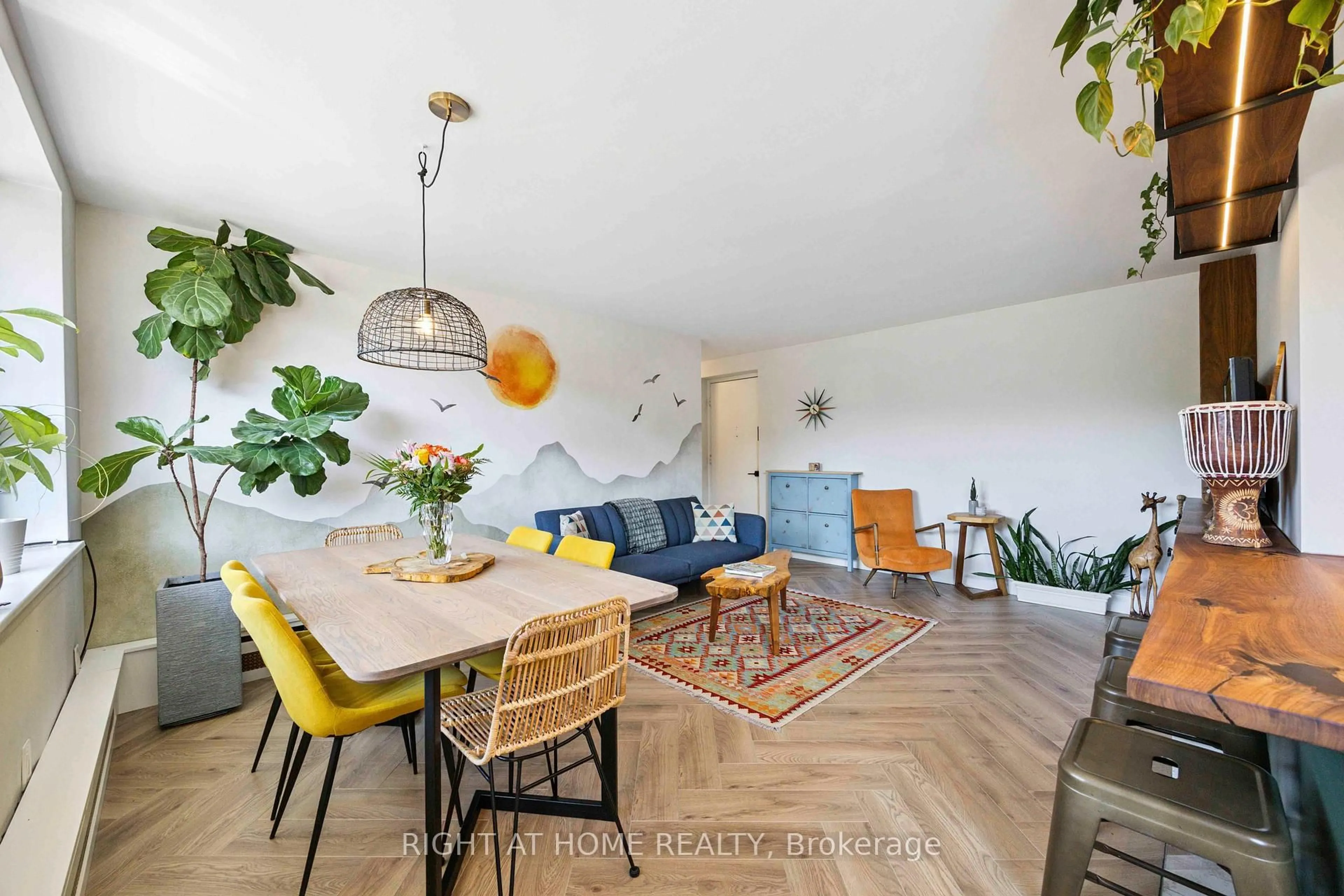 Living room with furniture, unknown for 57 Neptune Dr #103, Toronto Ontario M6A 1X2