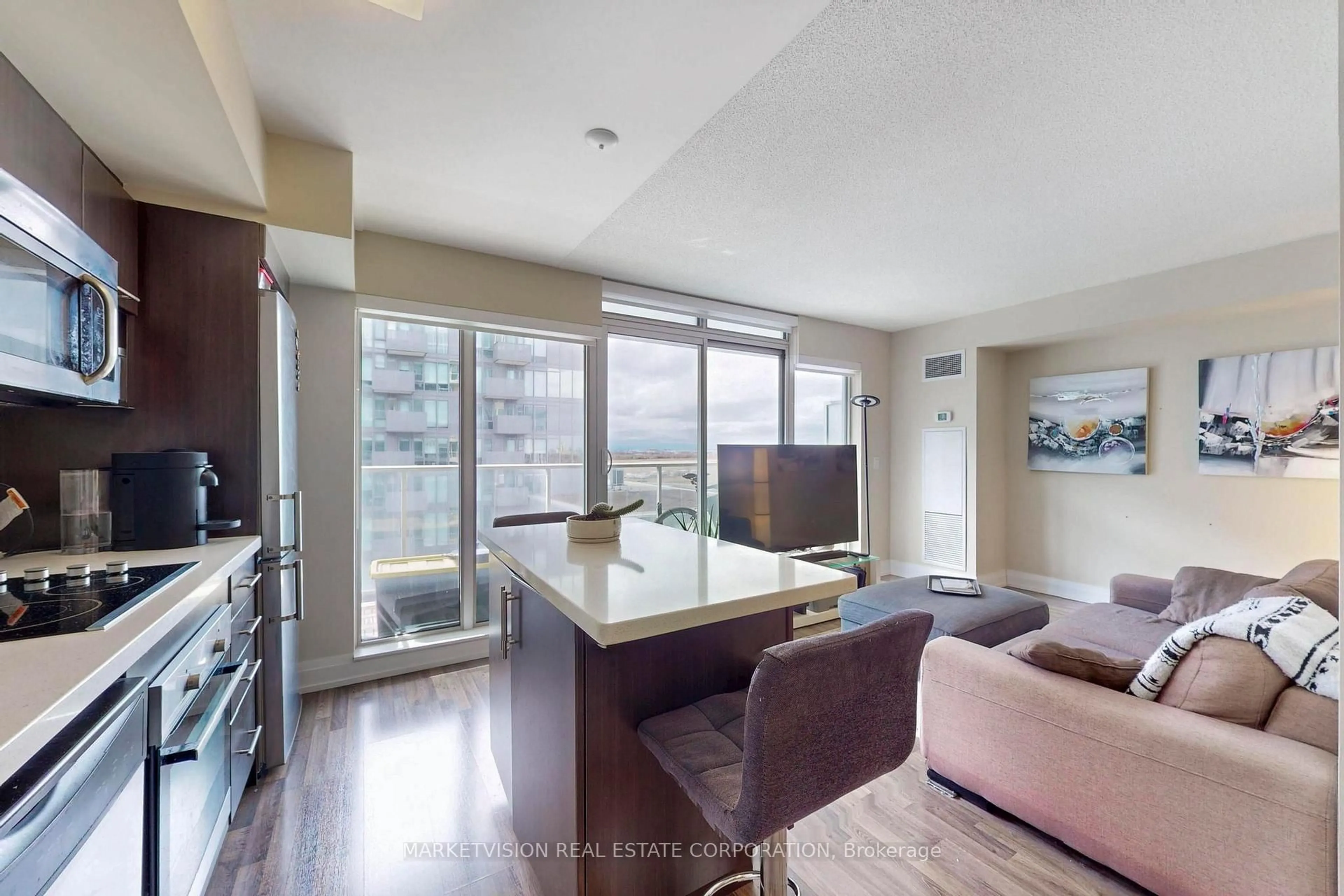 Living room with furniture, unknown for 565 Wilson Ave #806, Toronto Ontario M3H 0C6