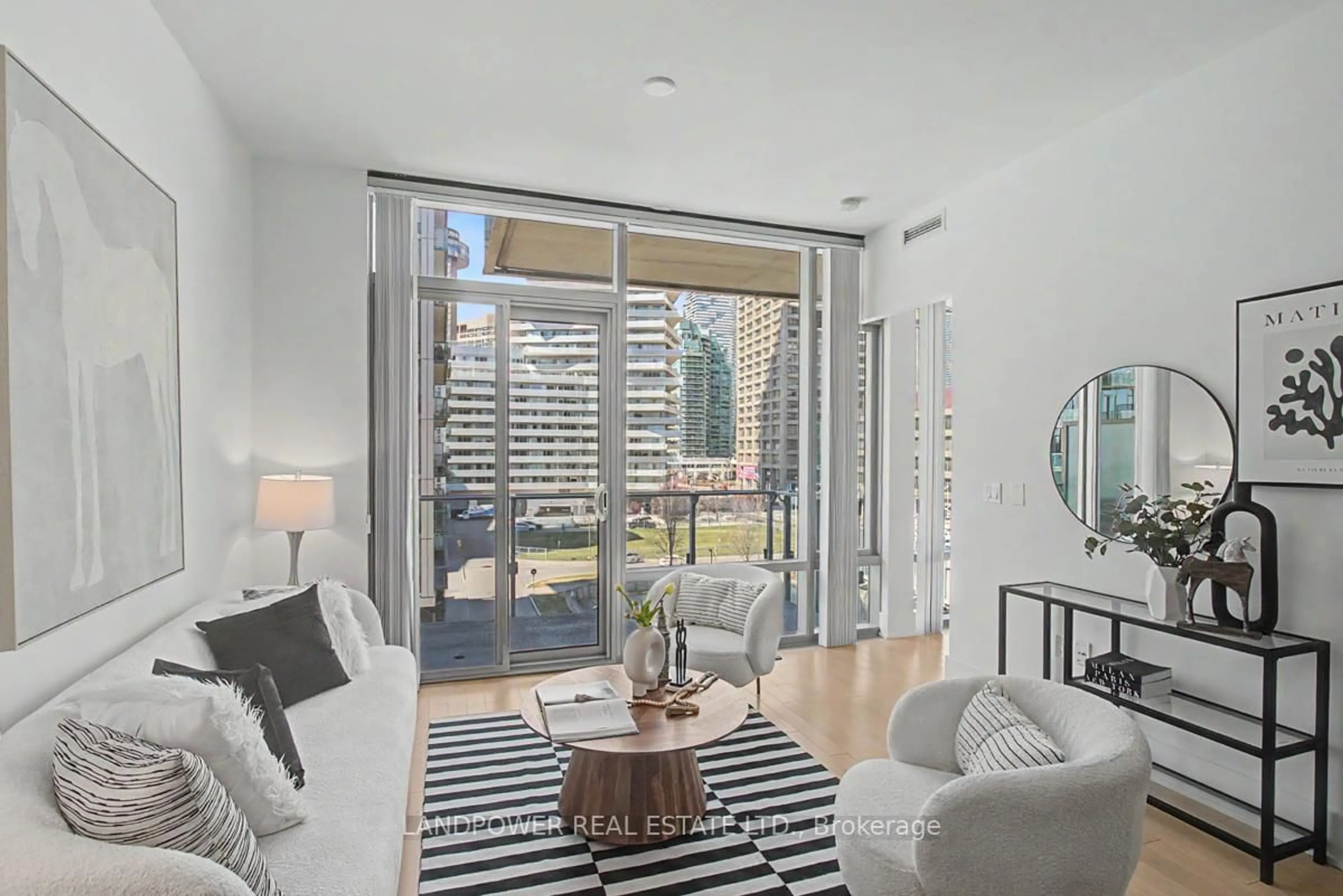 Living room with furniture, unknown for 39 Queens Quay East #534, Toronto Ontario M5E 0A4