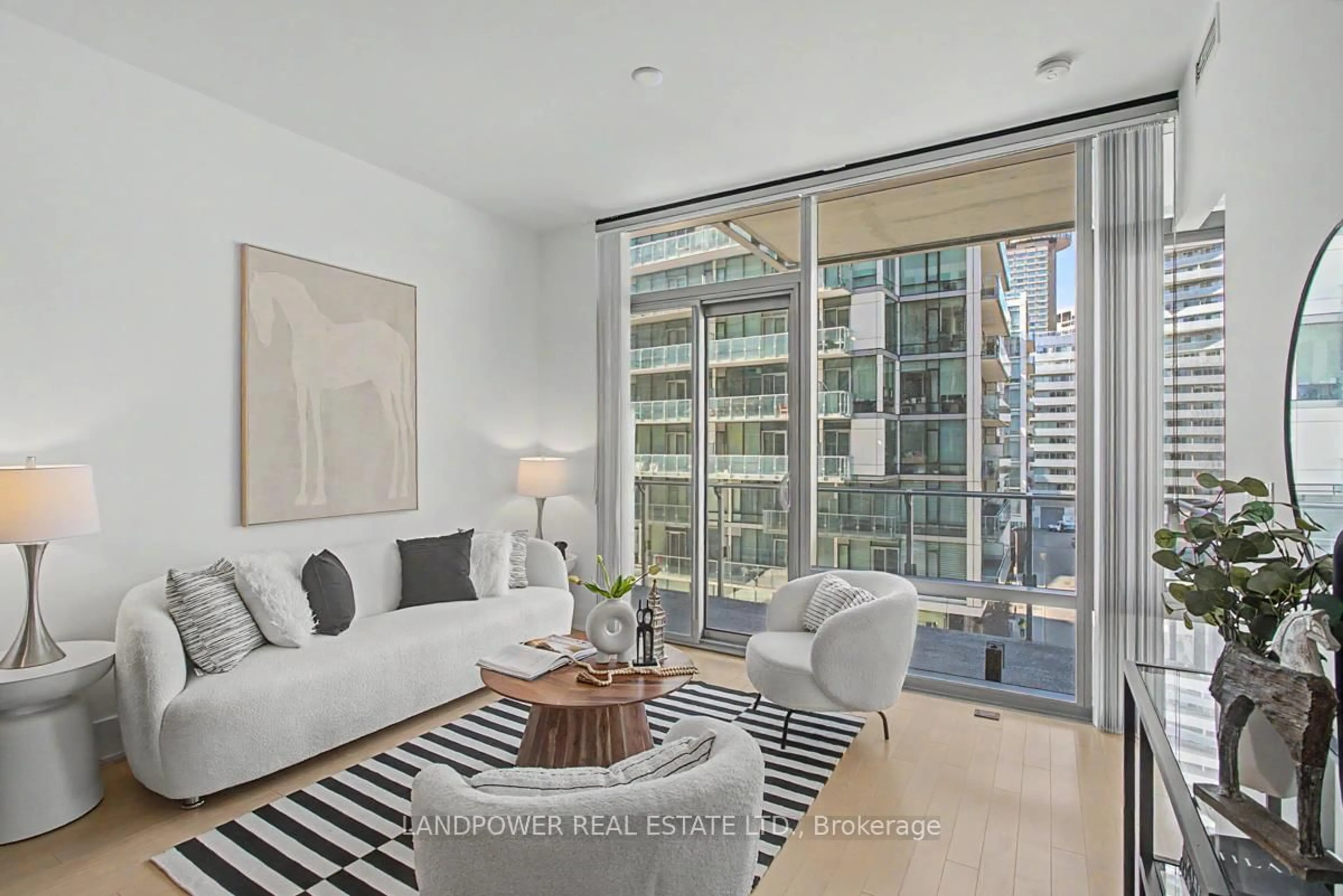 Living room with furniture, unknown for 39 Queens Quay East #534, Toronto Ontario M5E 0A4