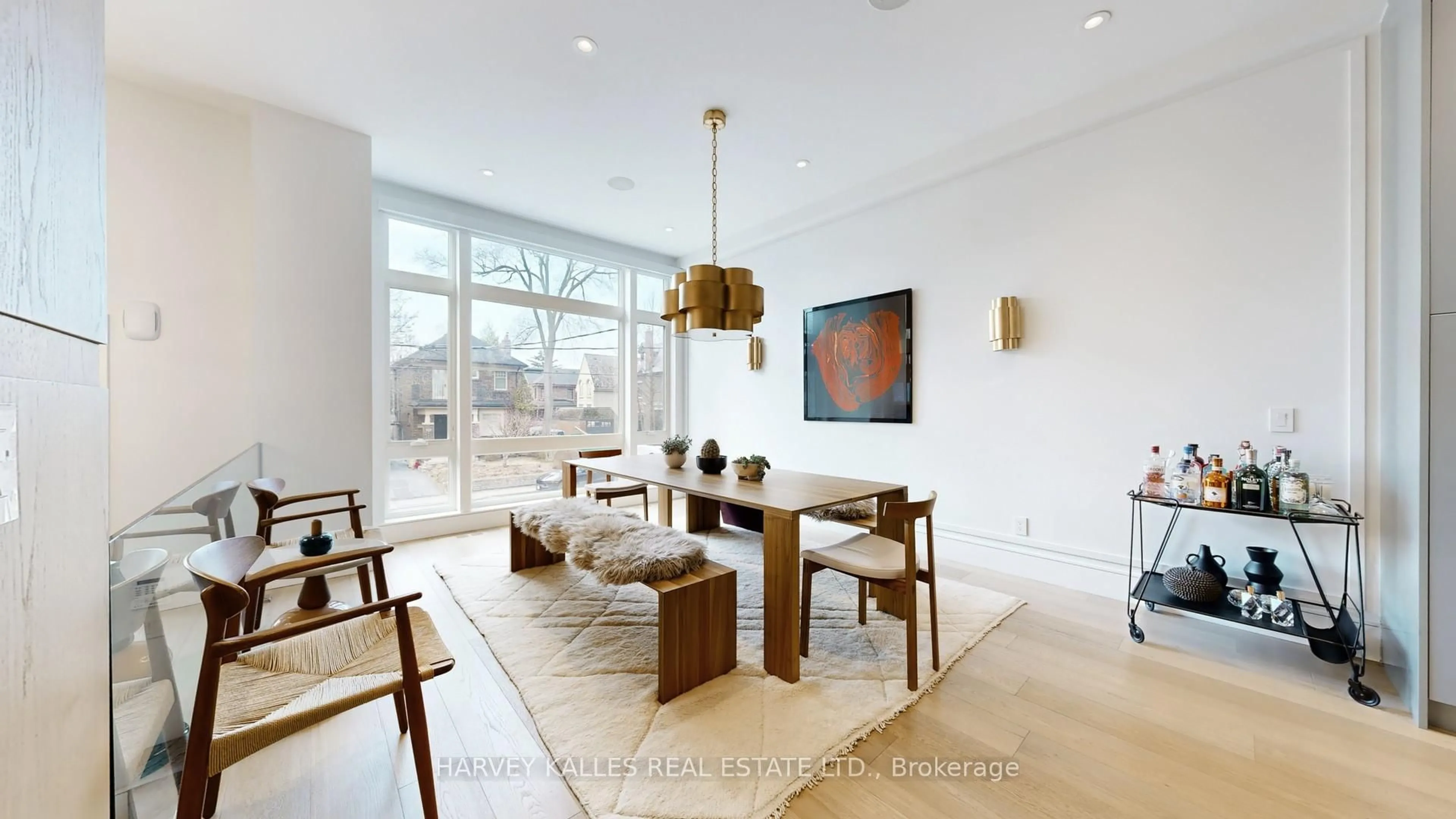 Dining room, wood/laminate floor for 313 Rosewell Ave, Toronto Ontario M4R 2B1