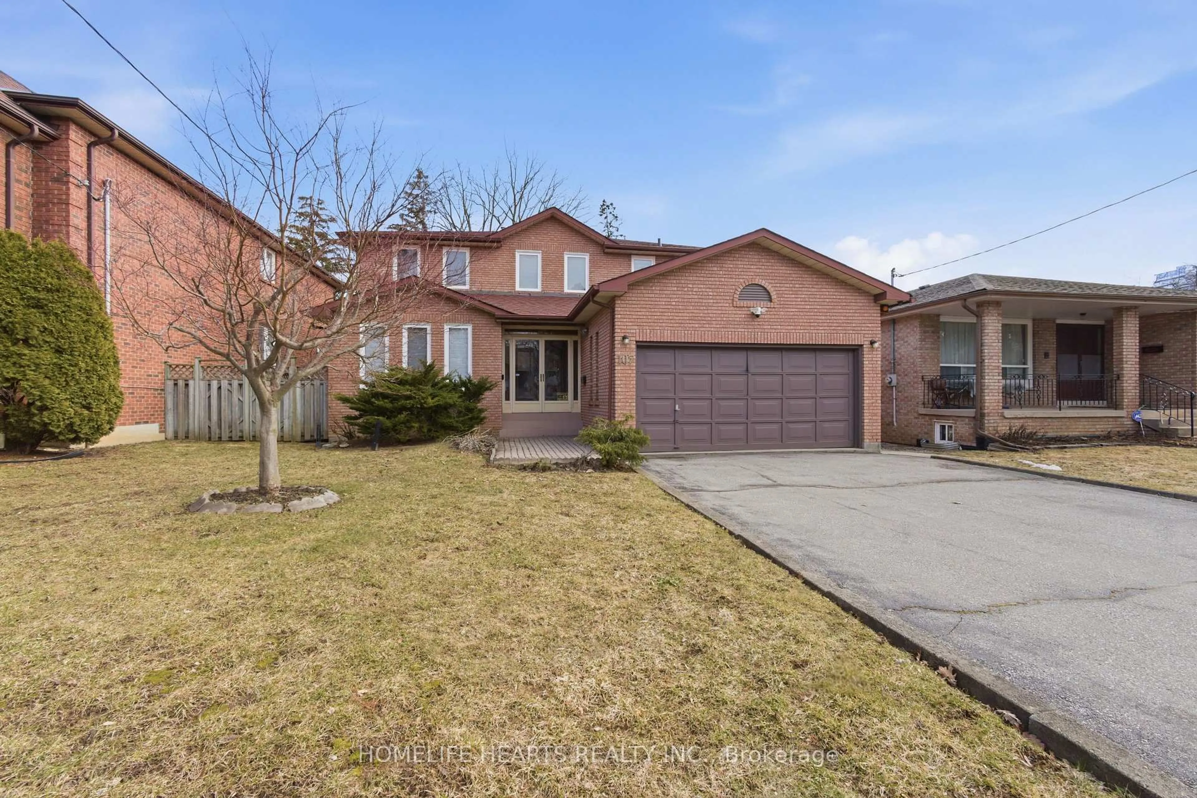 Home with brick exterior material, street for 107 Pemberton Ave, Toronto Ontario M2M 1Y4