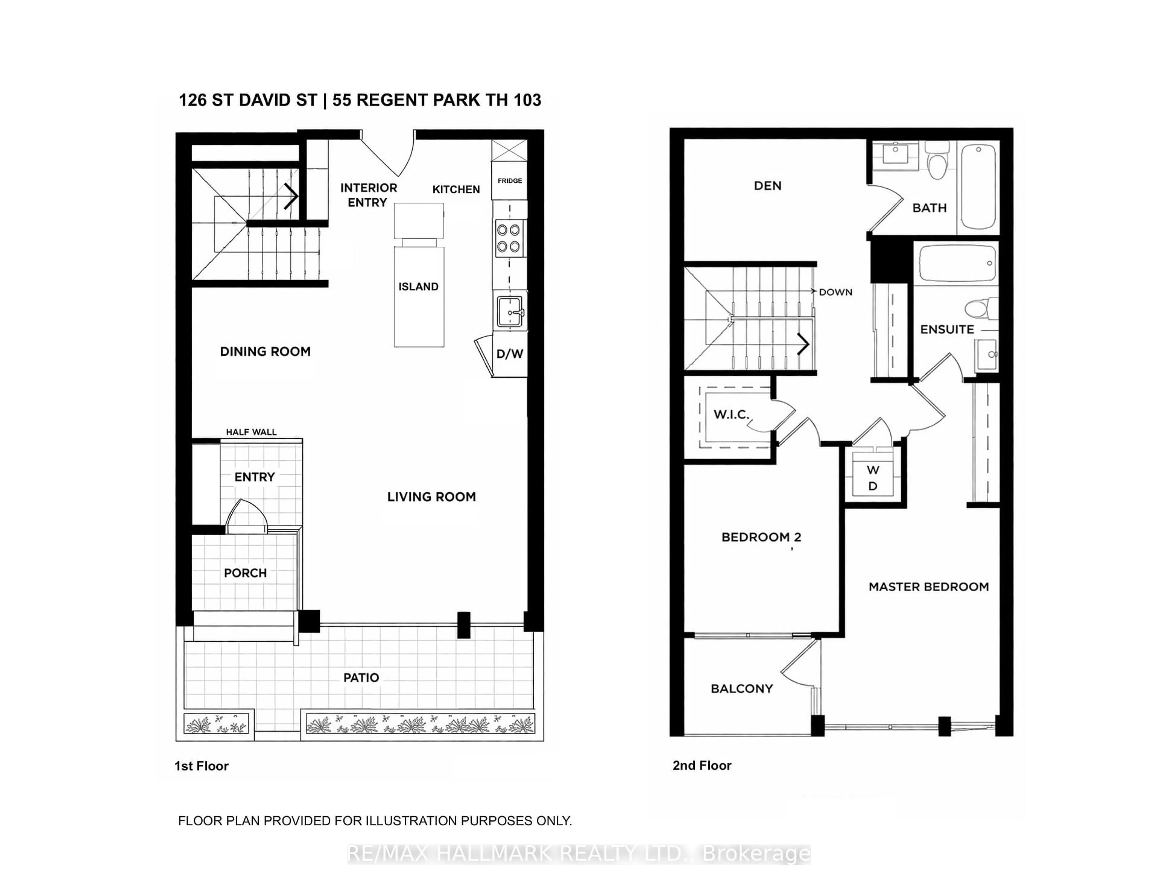Floor plan for 126 St David St, Toronto Ontario M5A 0C2