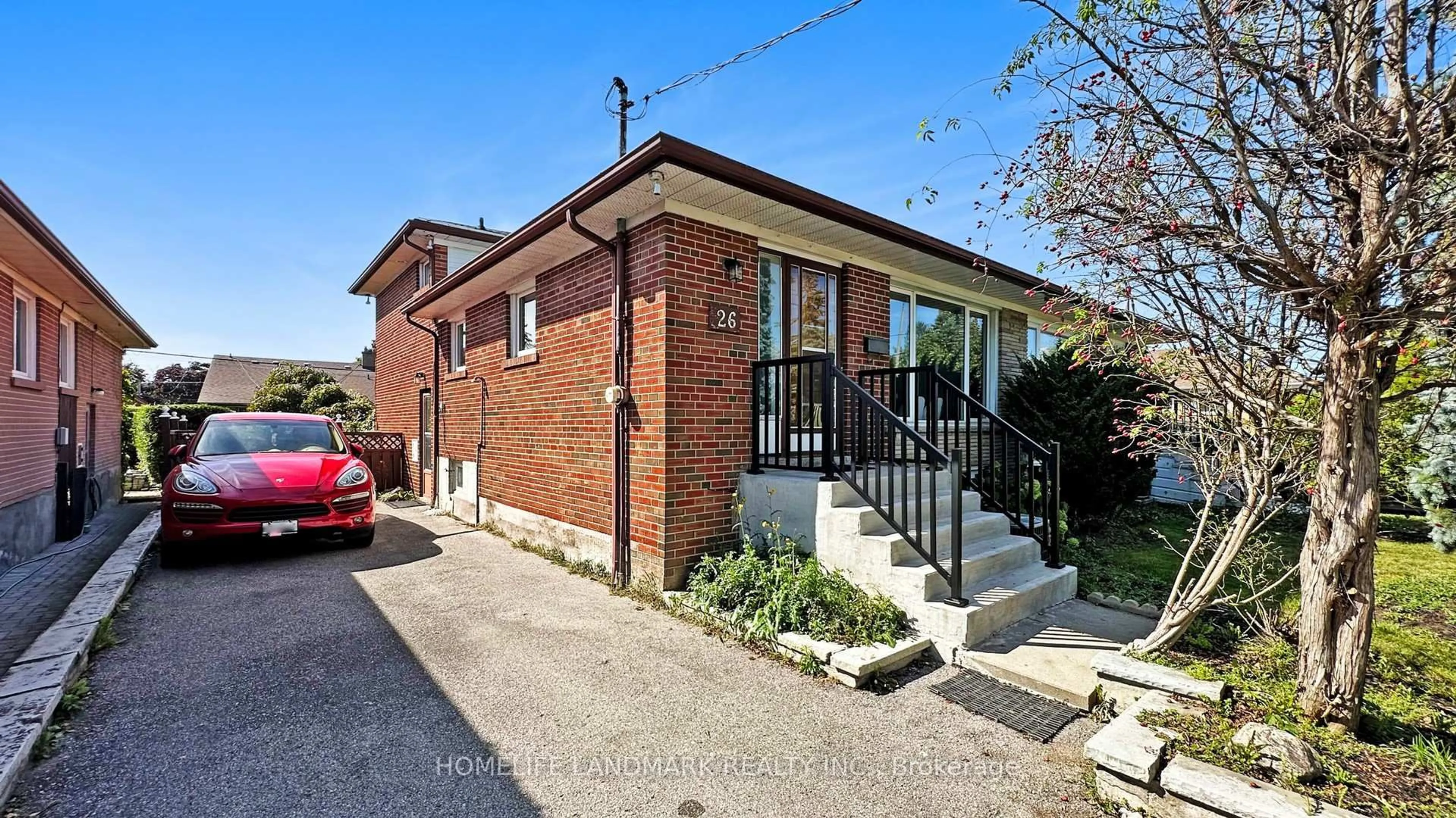 Home with brick exterior material, street for 26 Roywood Dr, Toronto Ontario M3A 2C6