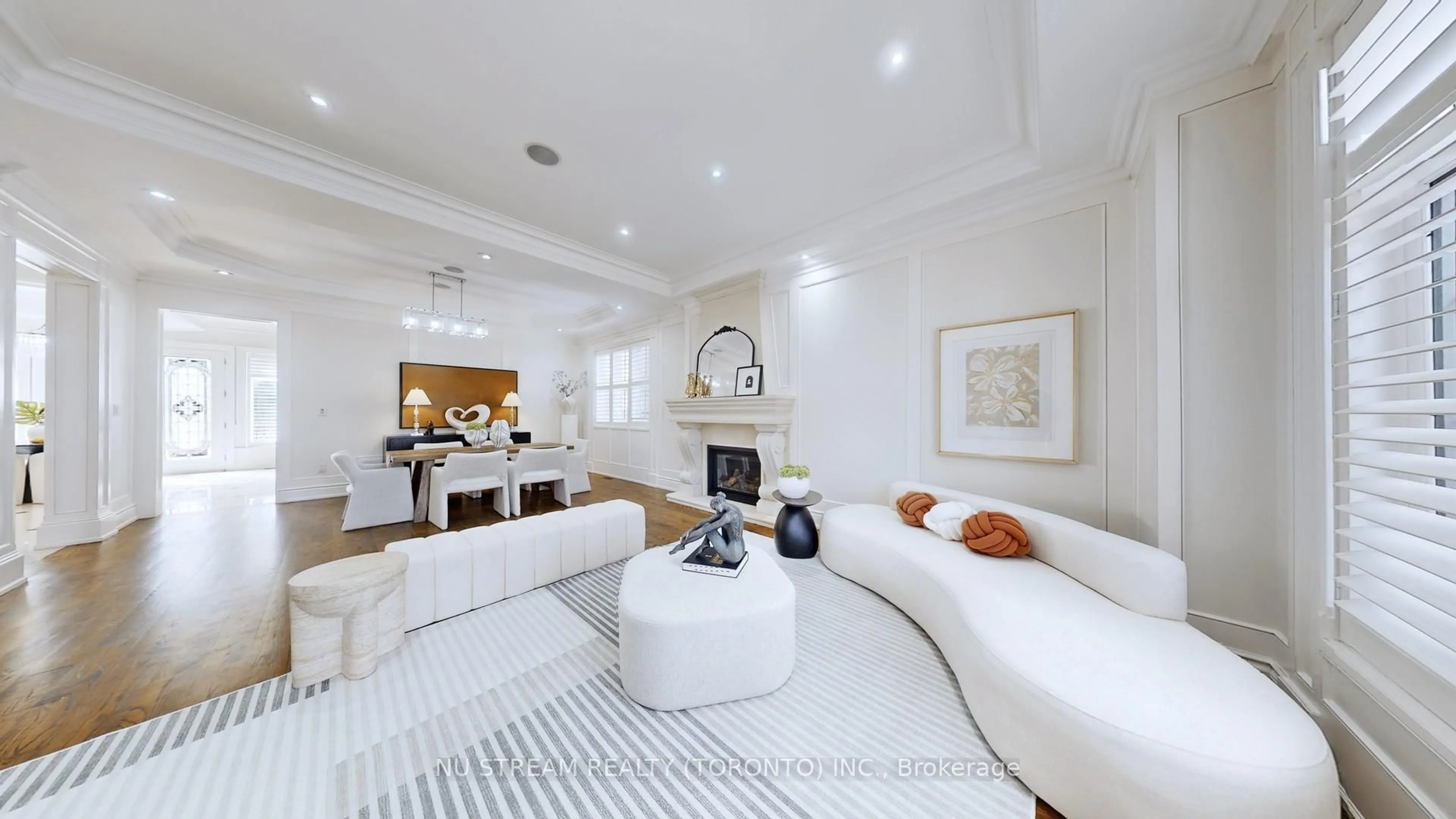 Living room with furniture, ceramic/tile floor for 205 Byng Ave, Toronto Ontario M2N 4L2