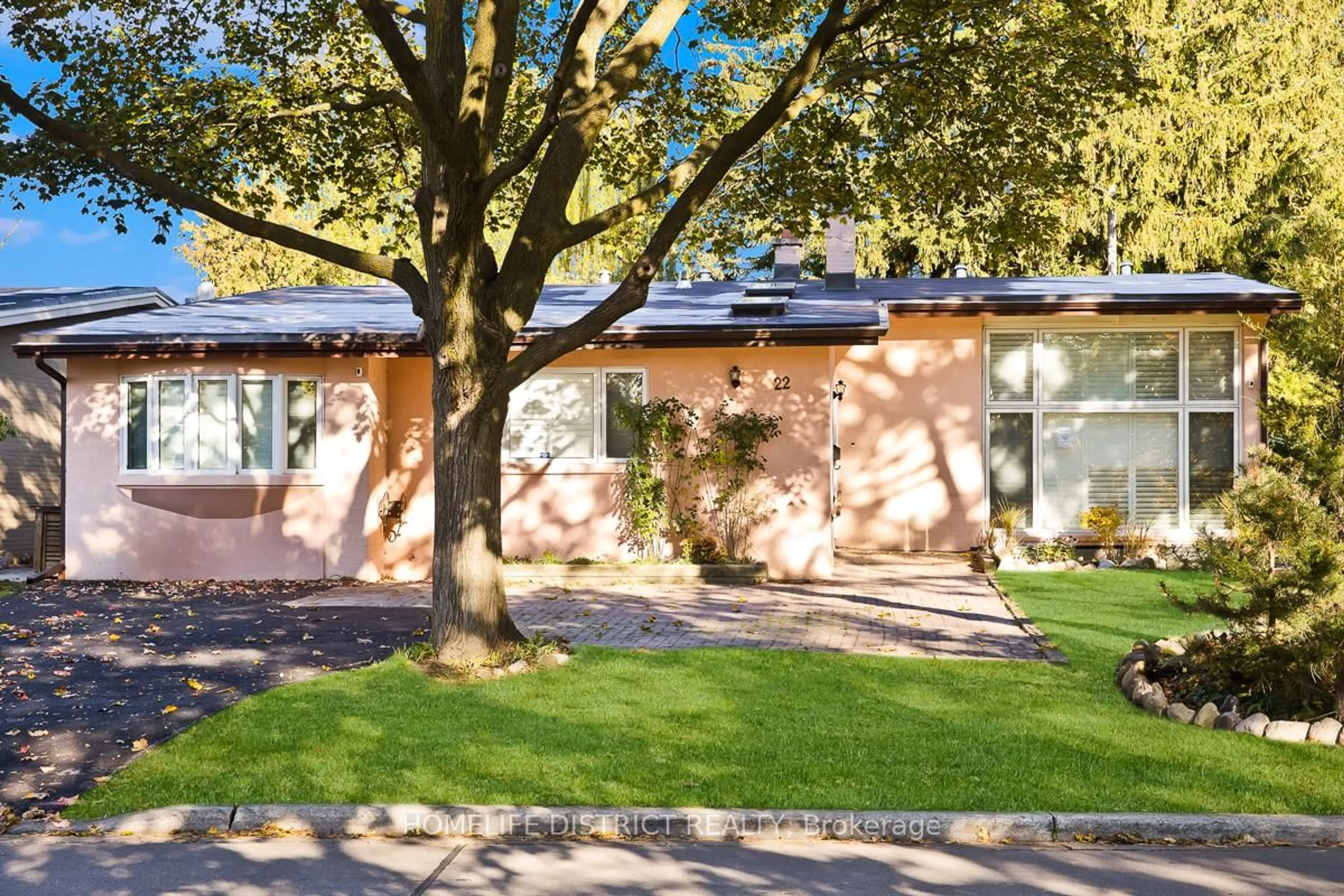 Home with brick exterior material, street for 22 Greenland Rd, Toronto Ontario M3C 1N2