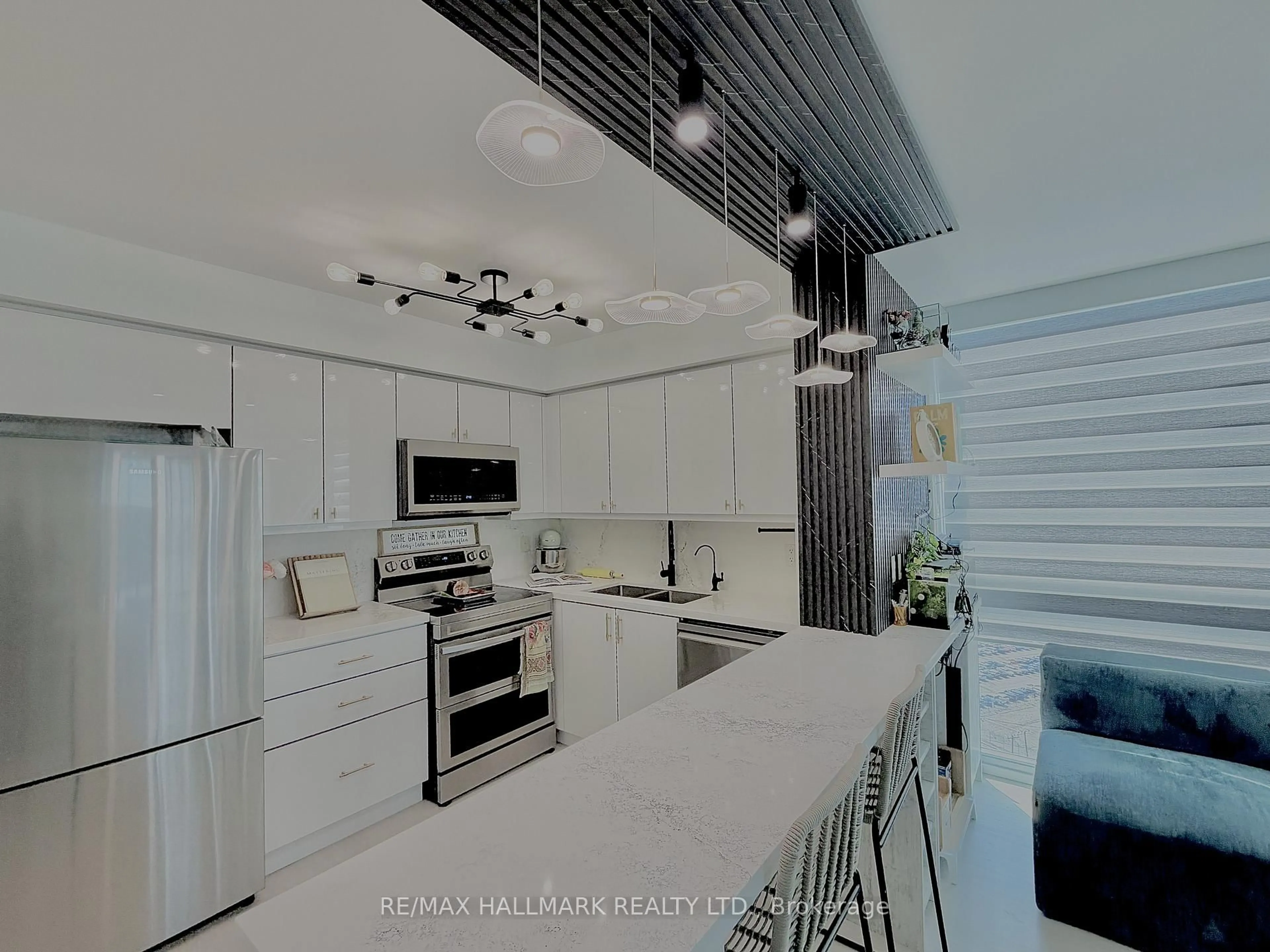 Contemporary kitchen, ceramic/tile floor for 5740 Yonge St #1904, Toronto Ontario M2M 0B1