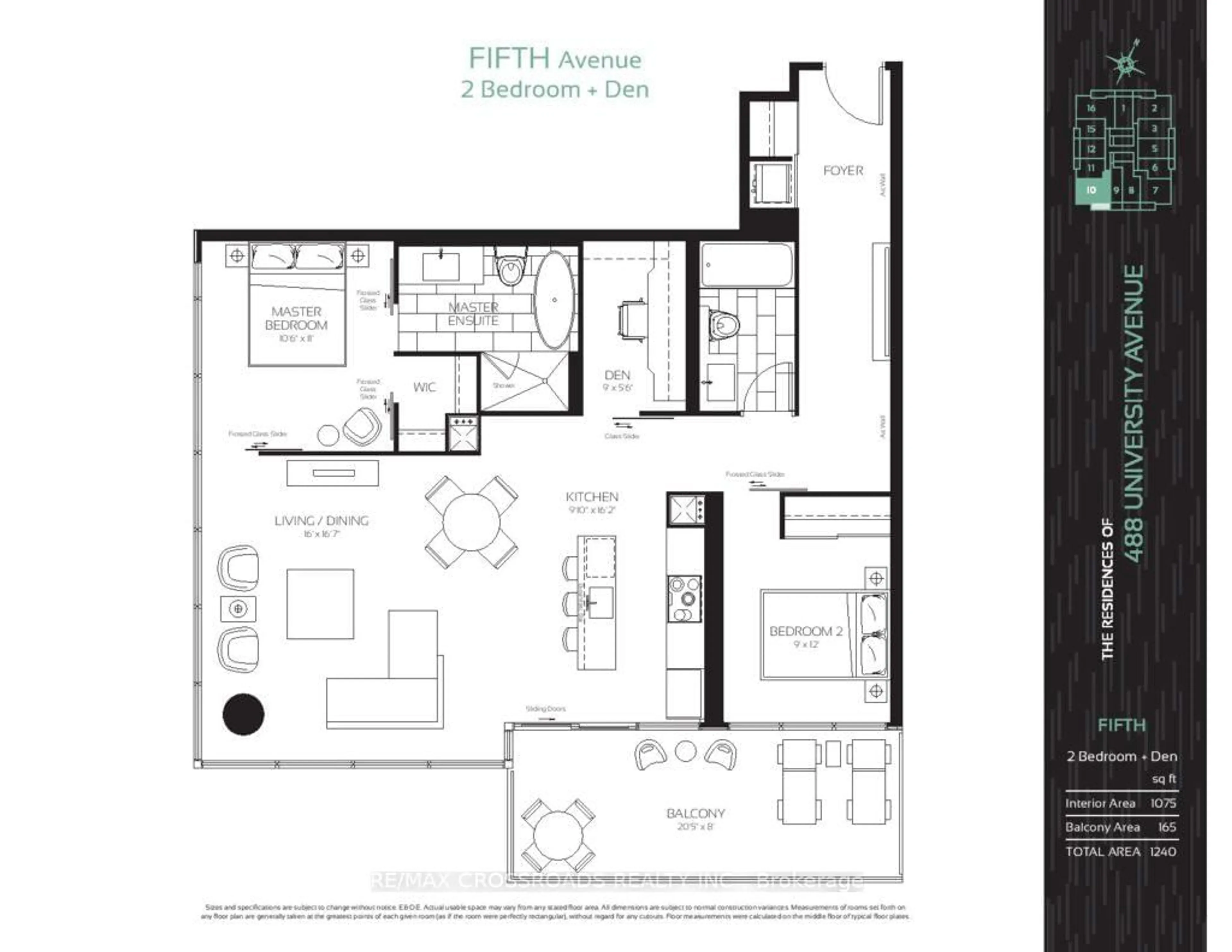 Floor plan for 488 University Ave #4310, Toronto Ontario M5G 0C1