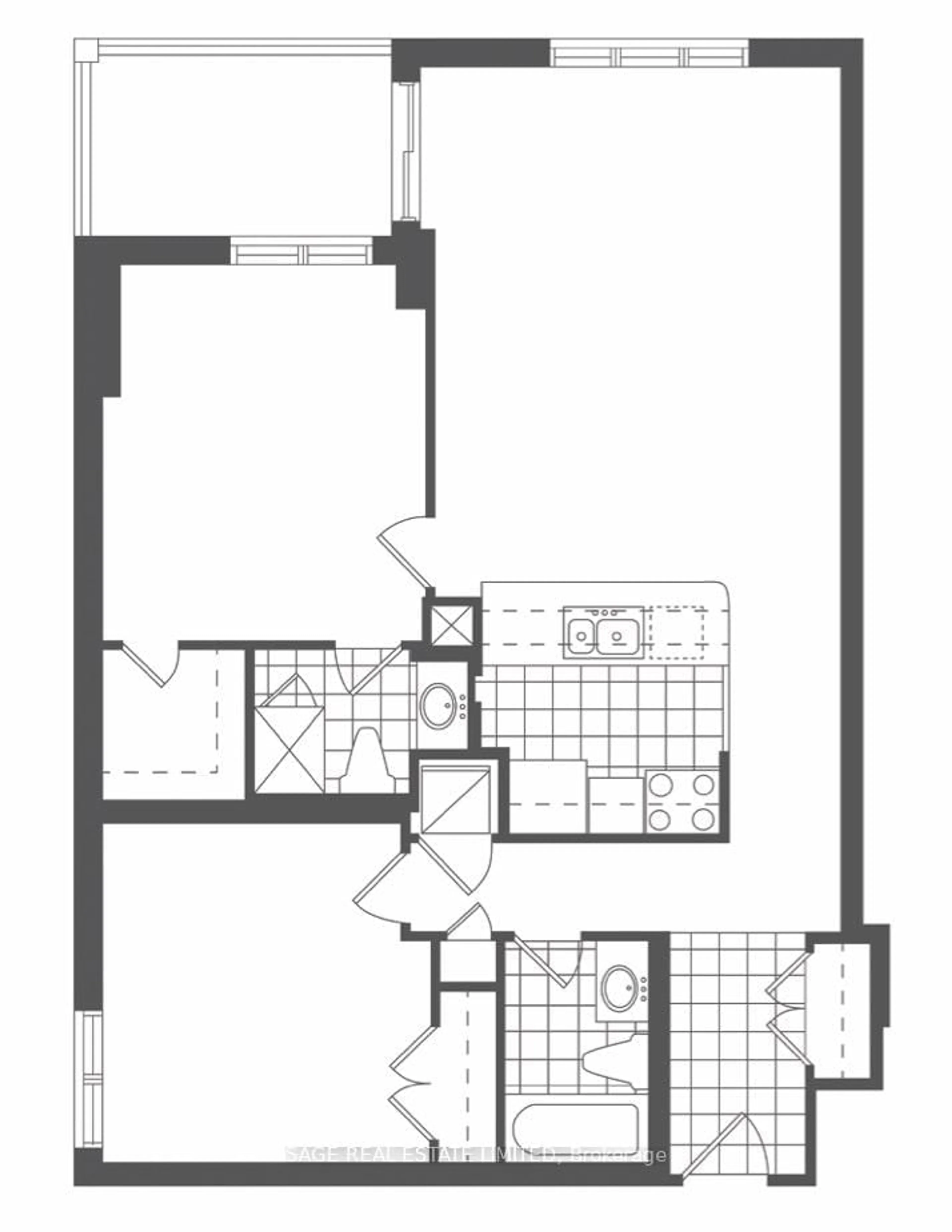 Floor plan for 1 Deer Park Cres #803, Toronto Ontario M4V 3C4