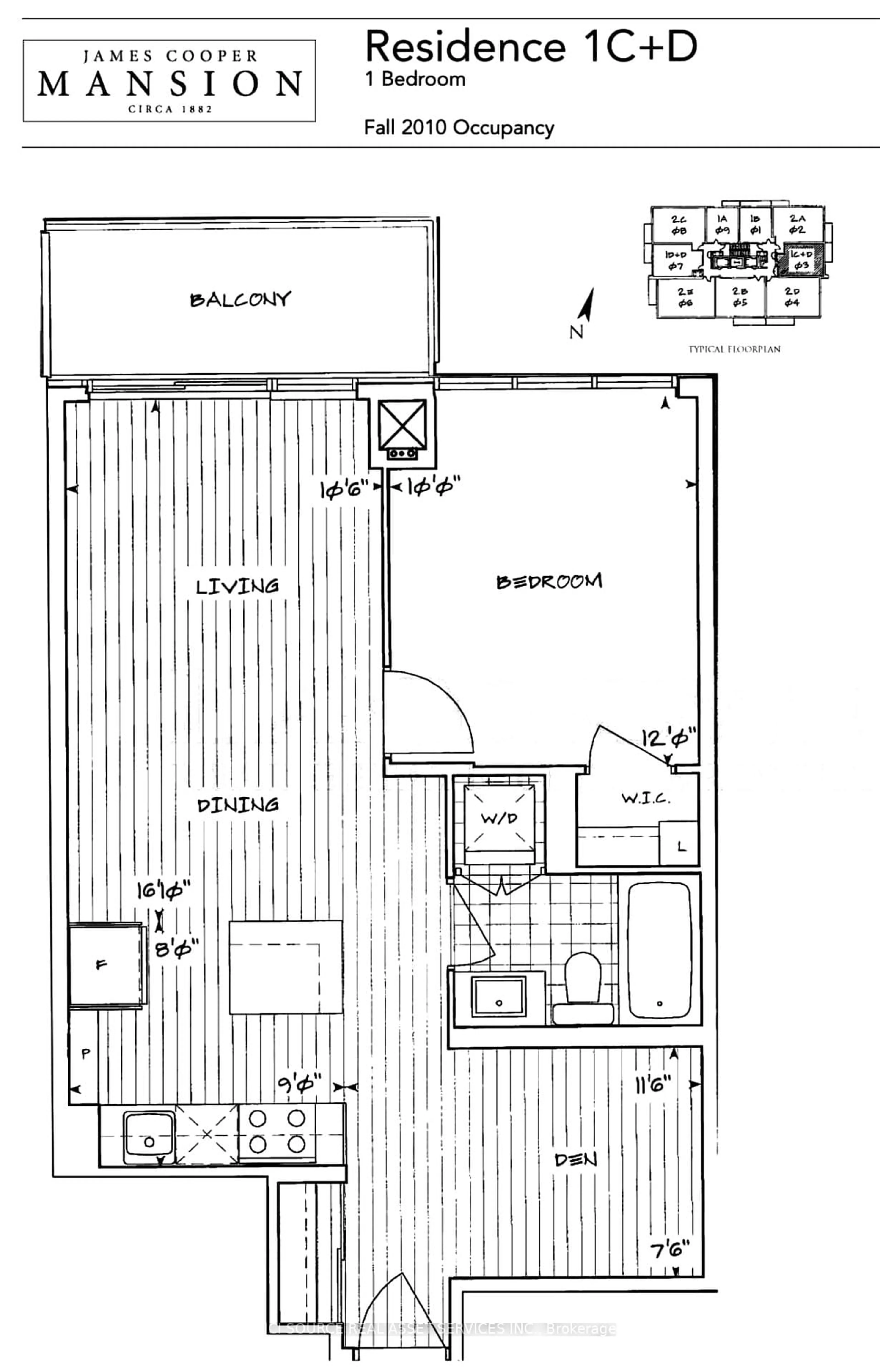 Floor plan for 28 Linden St #2303, Toronto Ontario M4Y 0A4