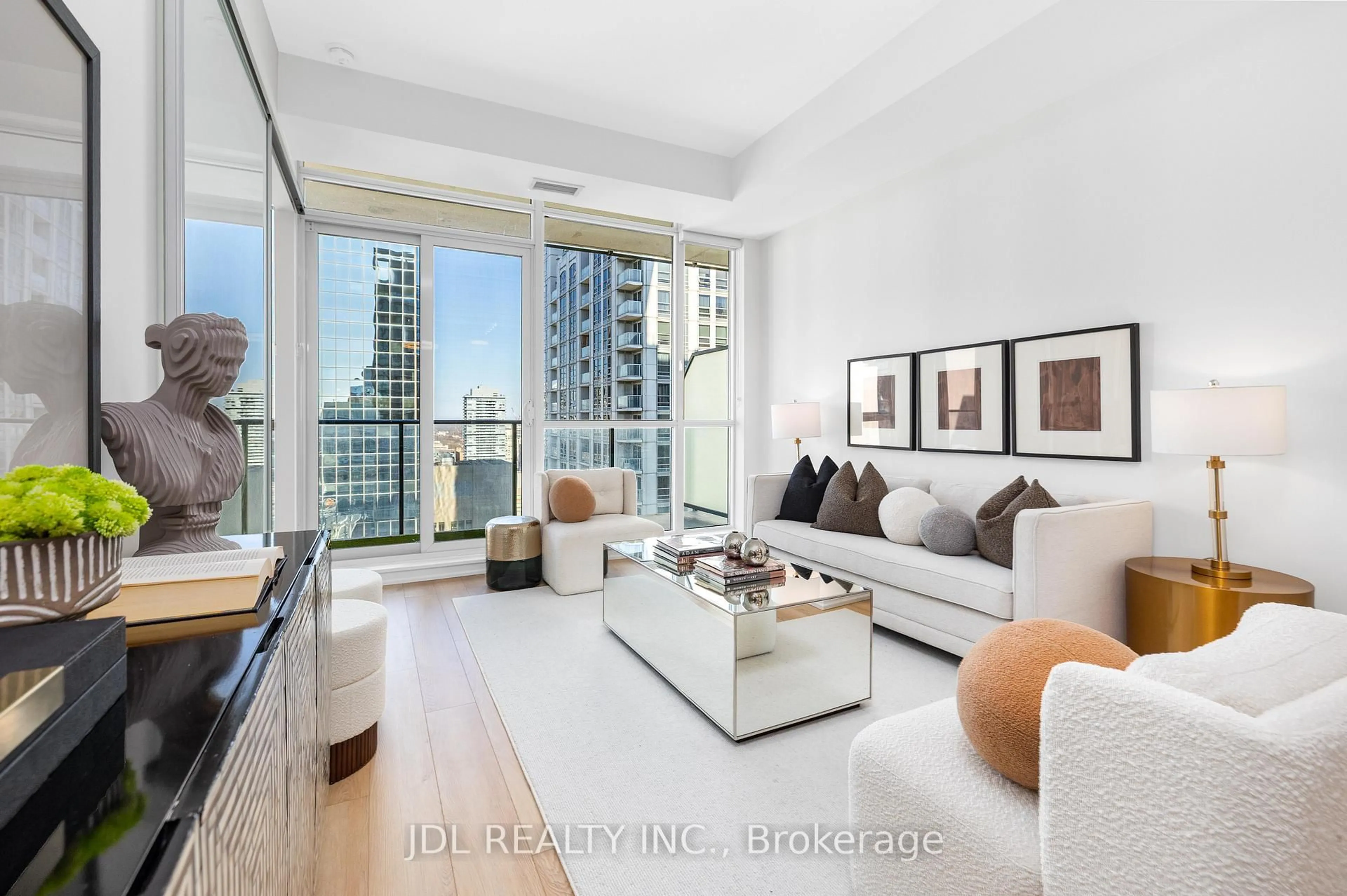 Living room with furniture, unknown for 770 Bay St #2302, Toronto Ontario M5G 0A6