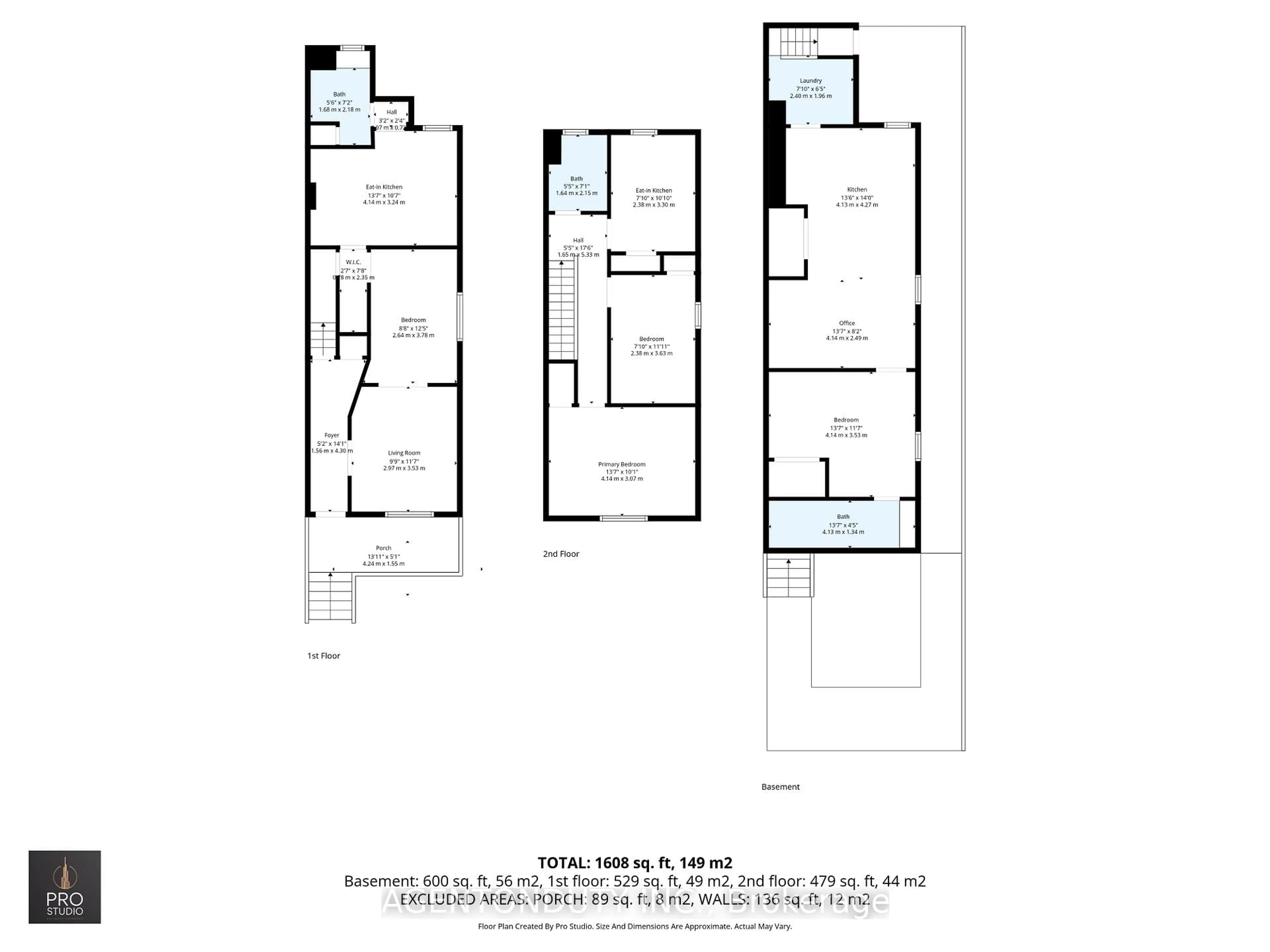 Floor plan for 51 Perth Ave, Toronto Ontario M6R 2C1