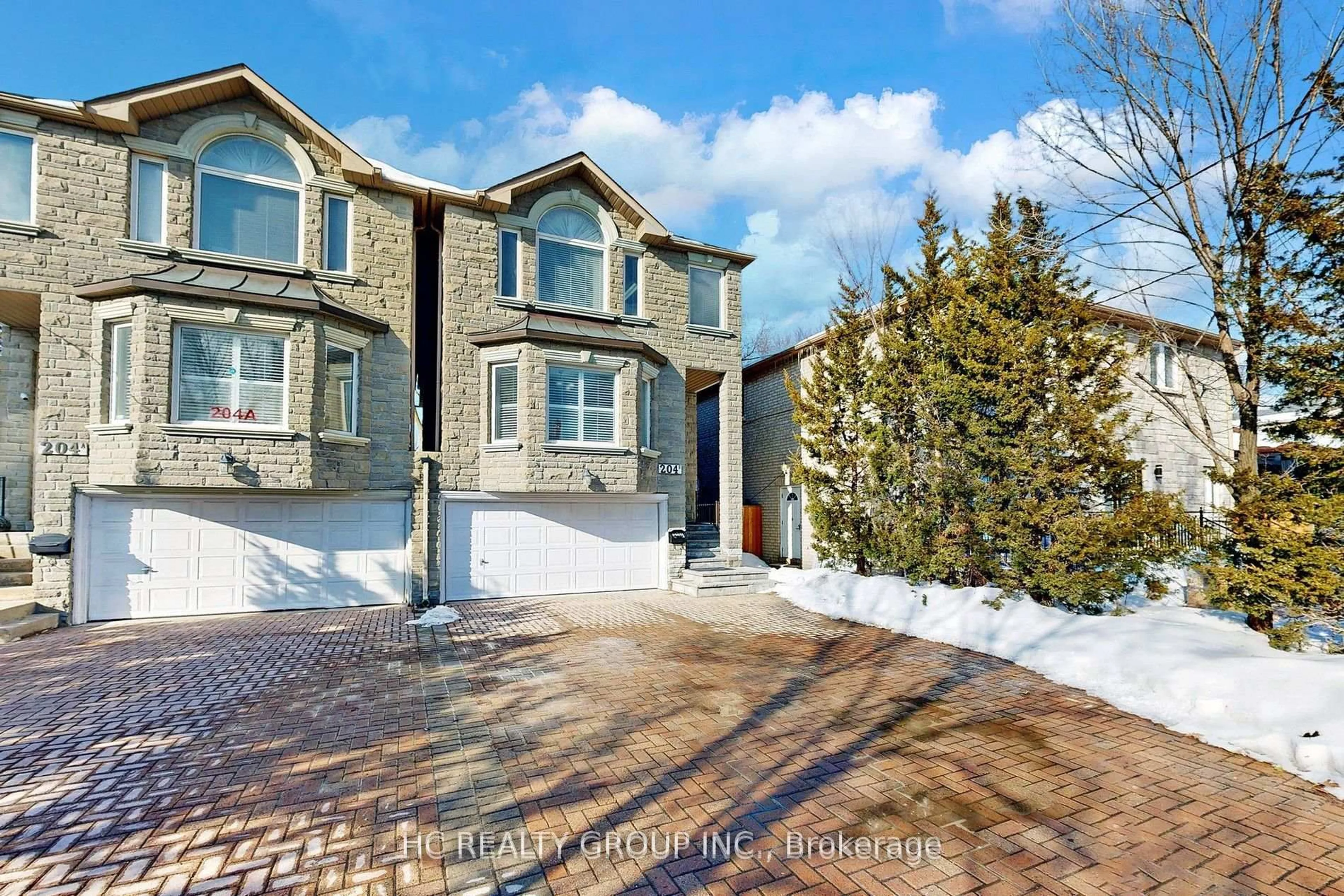 Home with brick exterior material, street for 204B Finch Ave, Toronto Ontario M2N 4R9