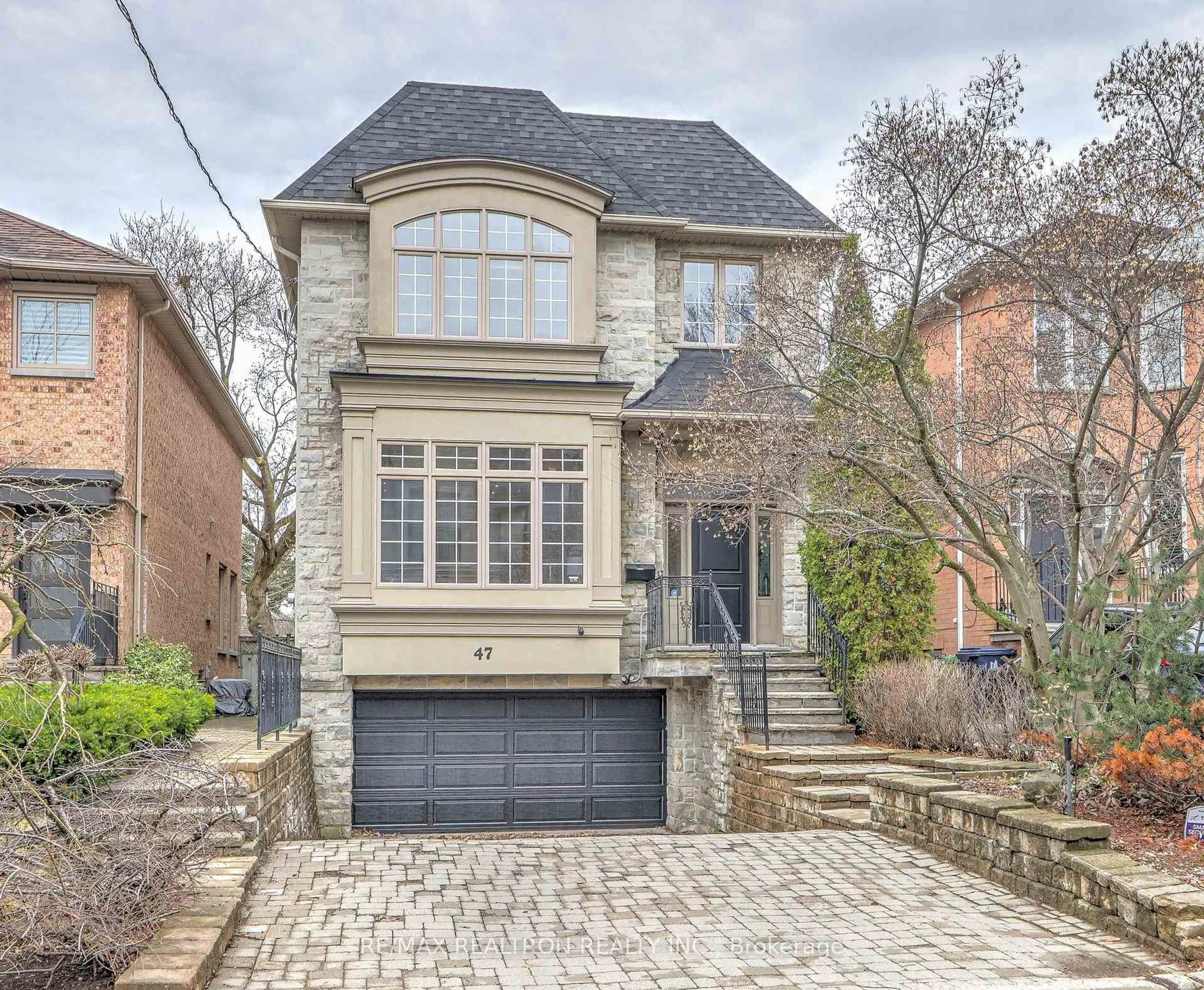 Home with brick exterior material, street for 47 Haddington Ave, Toronto Ontario M5M 2N8