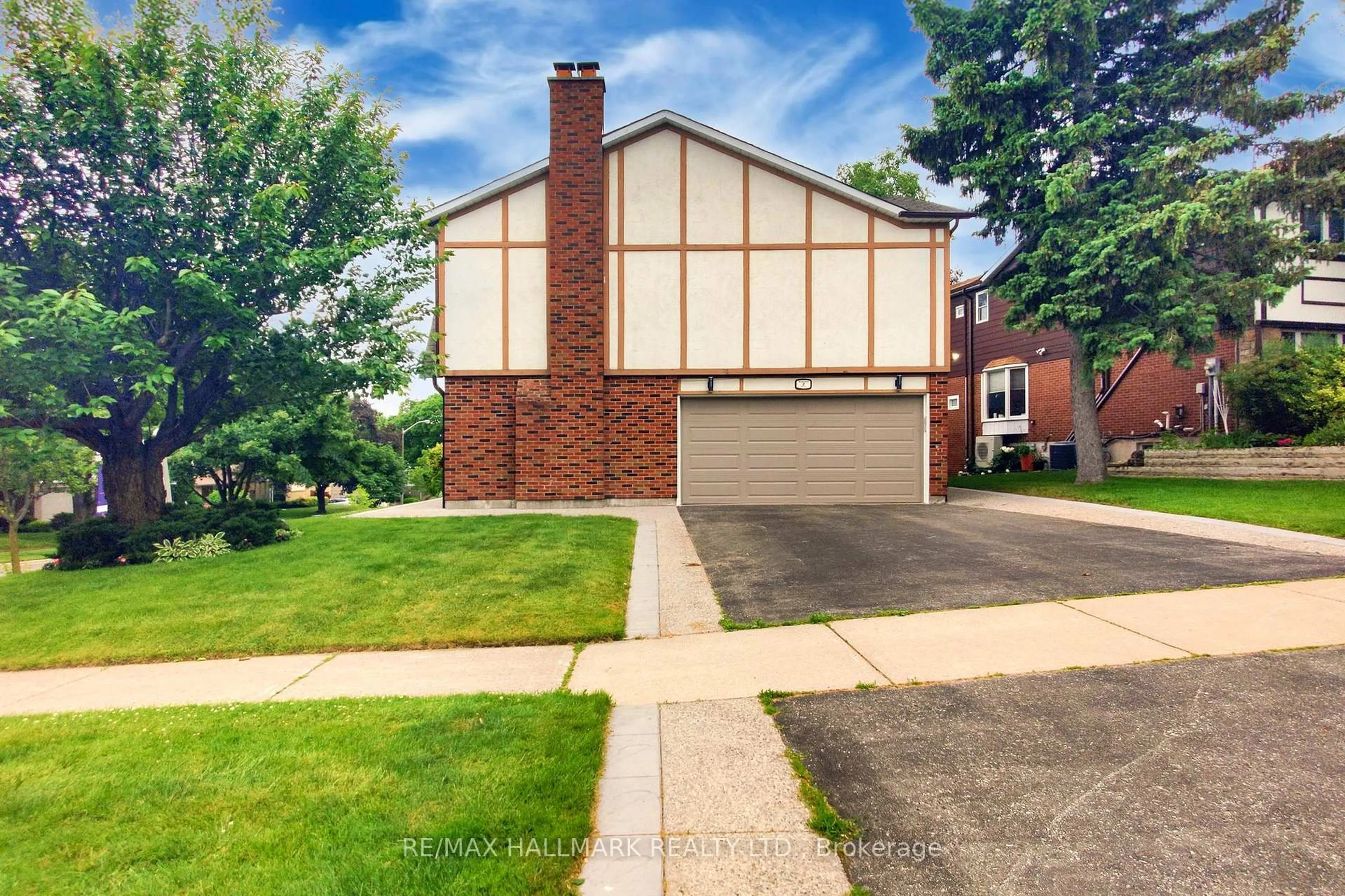 Home with brick exterior material, street for 2 Butterfield Dr, Toronto Ontario M3A 2L8