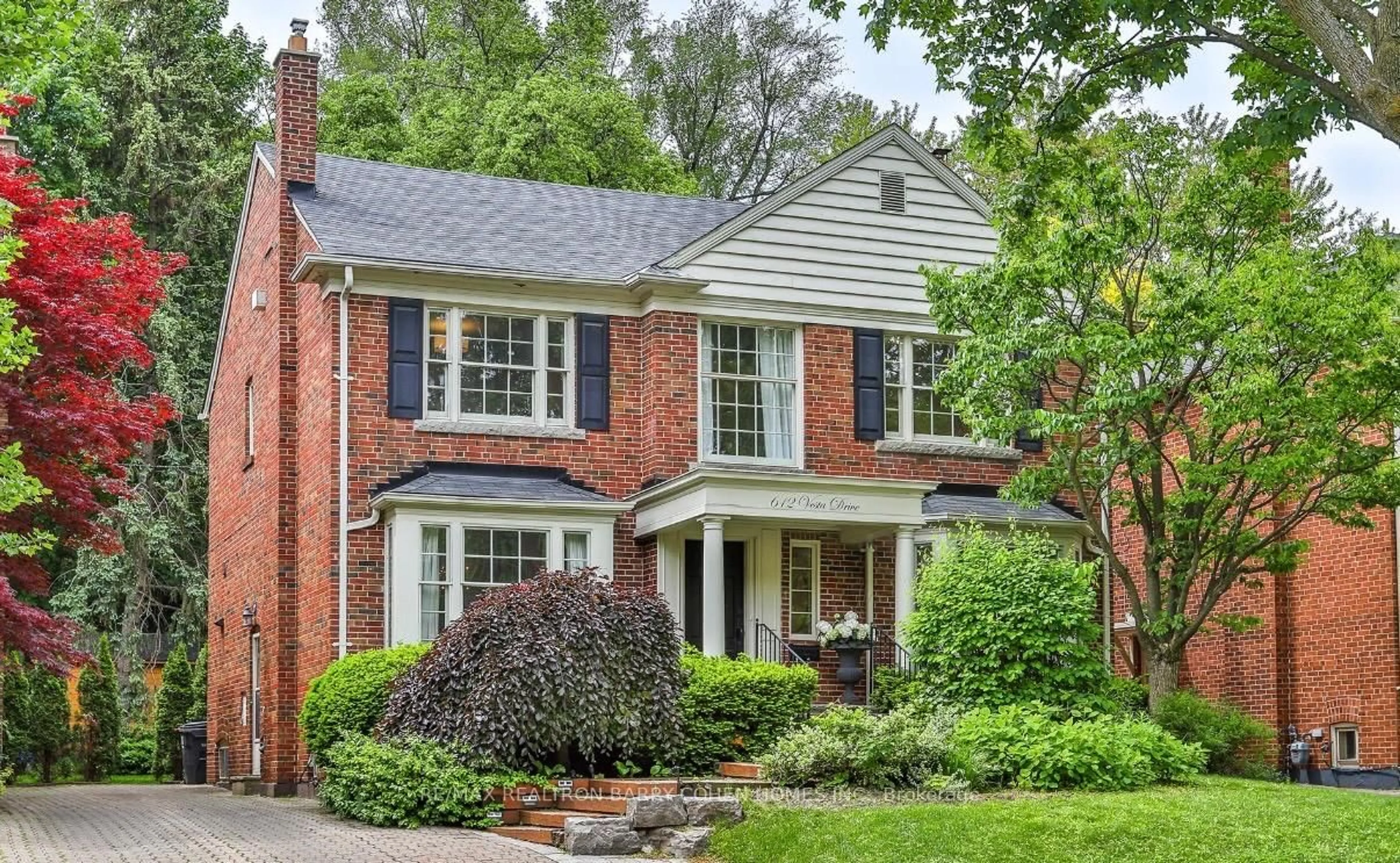 Home with brick exterior material, street for 612 Vesta Dr, Toronto Ontario M5N 1H9