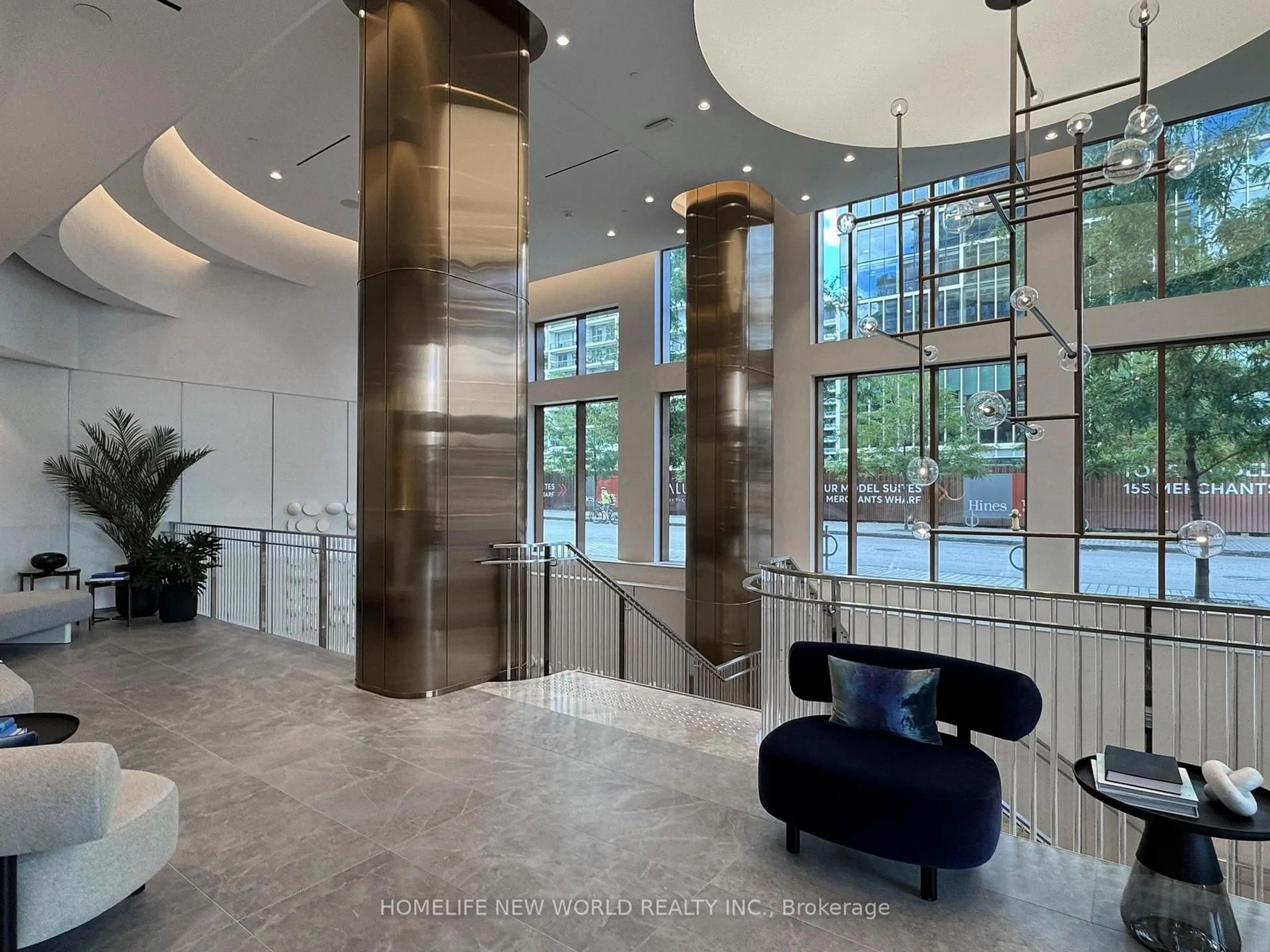 Indoor foyer for 155 Merchants' Wharf #707, Toronto Ontario M5A 0Y4