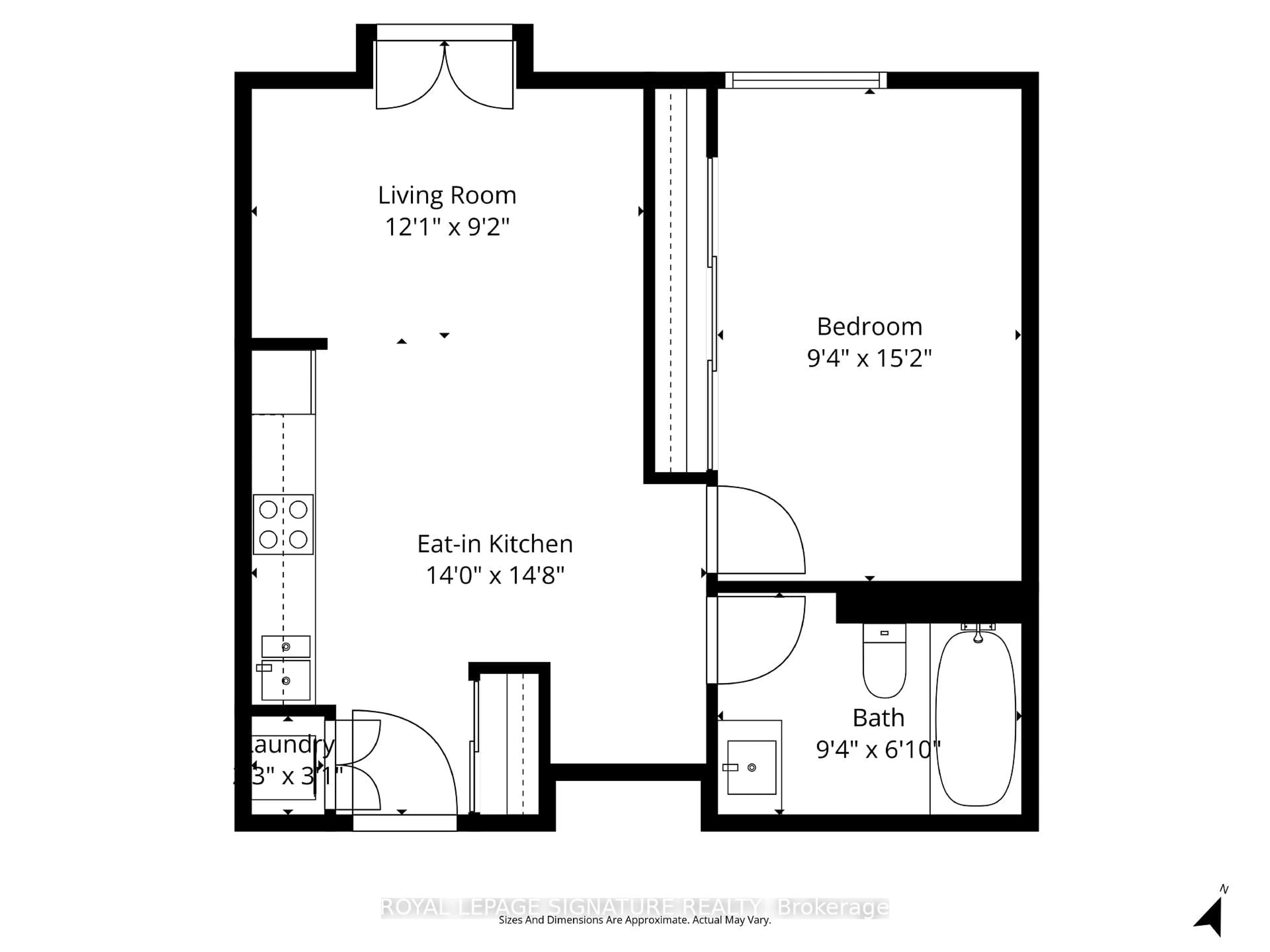 Floor plan for 22 Leader Lane #339, Toronto Ontario M5E 0B2