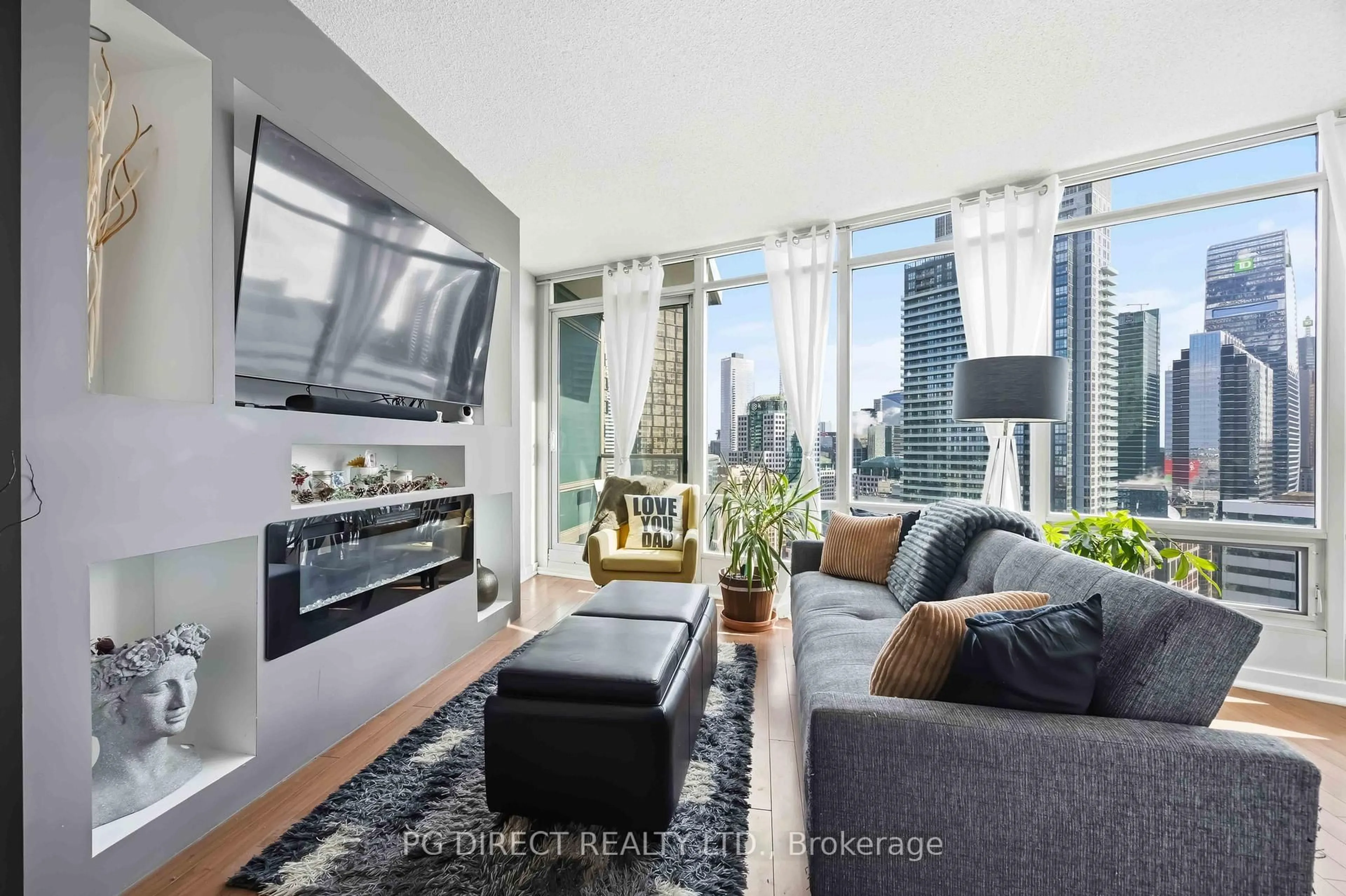 Living room with furniture, unknown for 361 Front St #3302, Toronto Ontario M5V 3R5