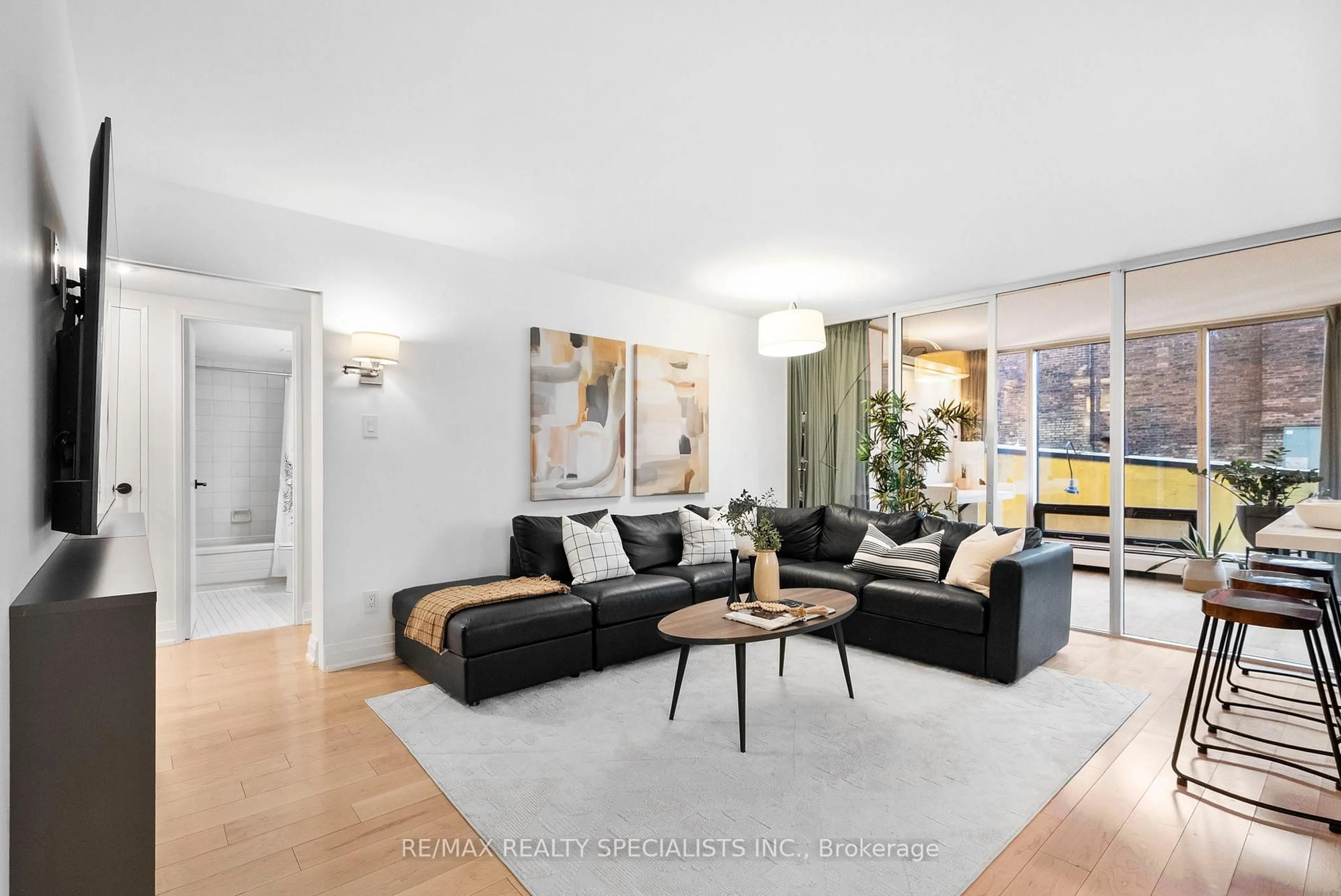 Living room with furniture, unknown for 30 Wellington St #404, Toronto Ontario M5E 1S3