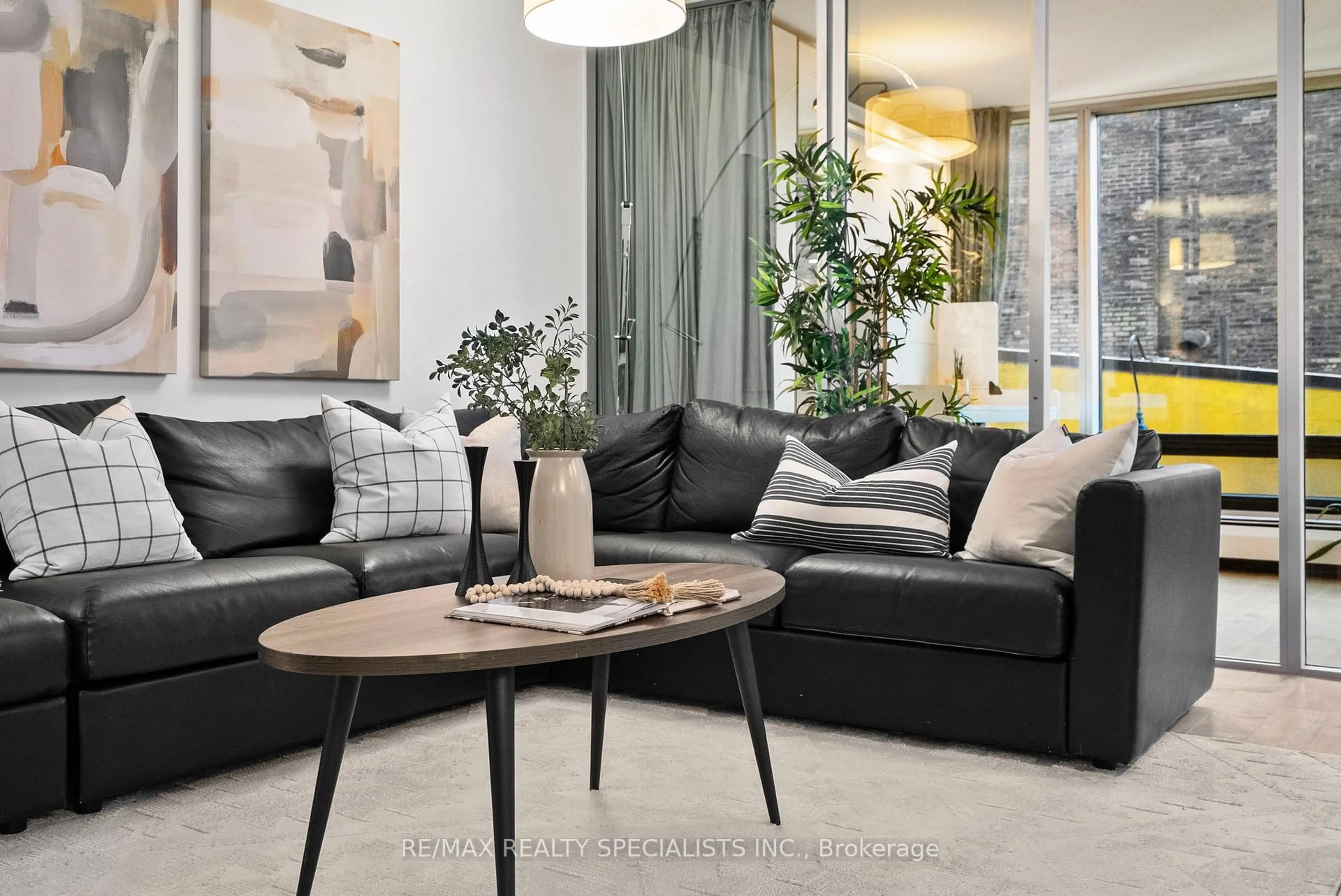 Living room with furniture, unknown for 30 Wellington St #404, Toronto Ontario M5E 1S3