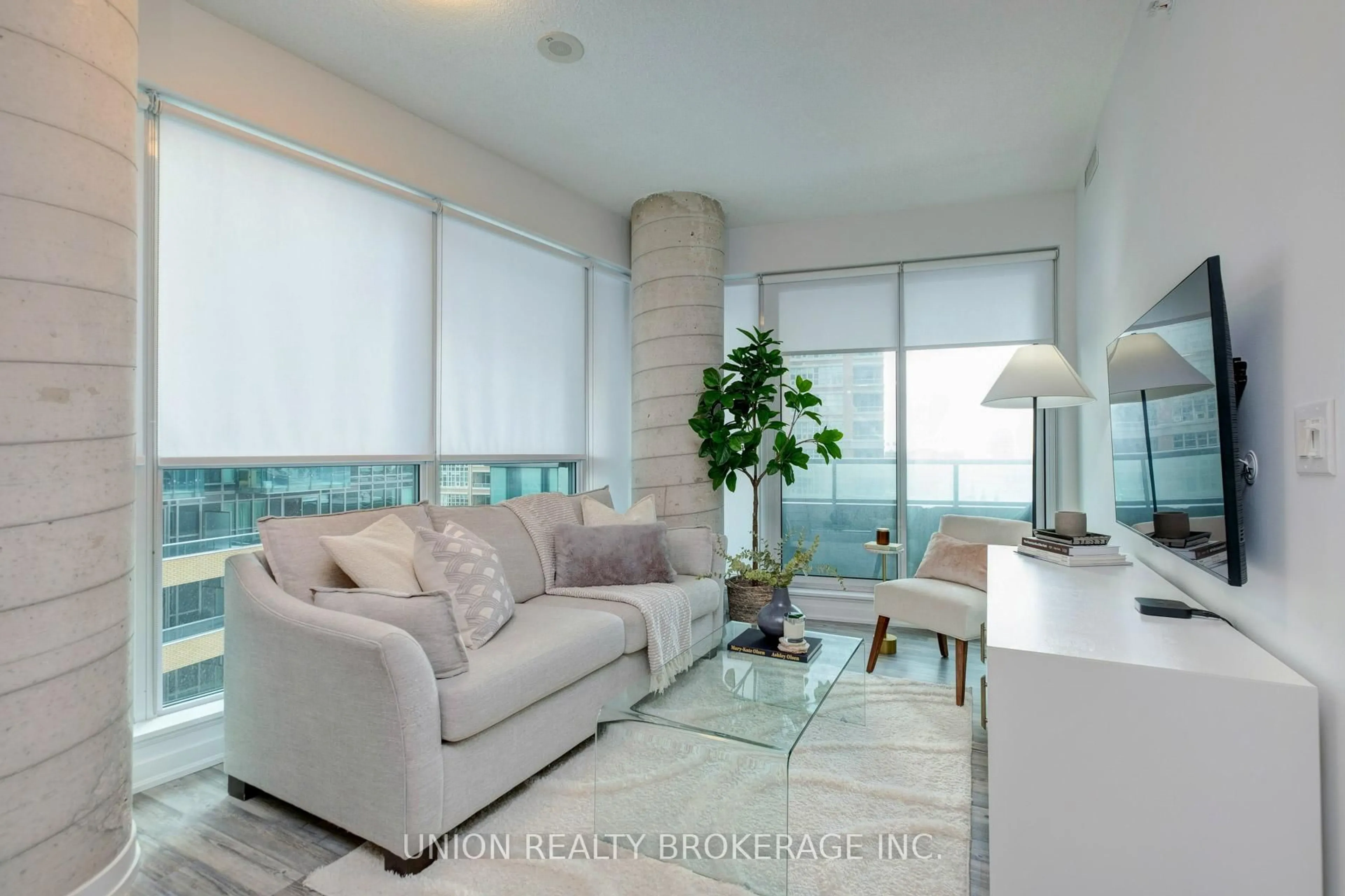 Living room with furniture, unknown for 150 East Liberty St #506, Toronto Ontario M6K 3R5