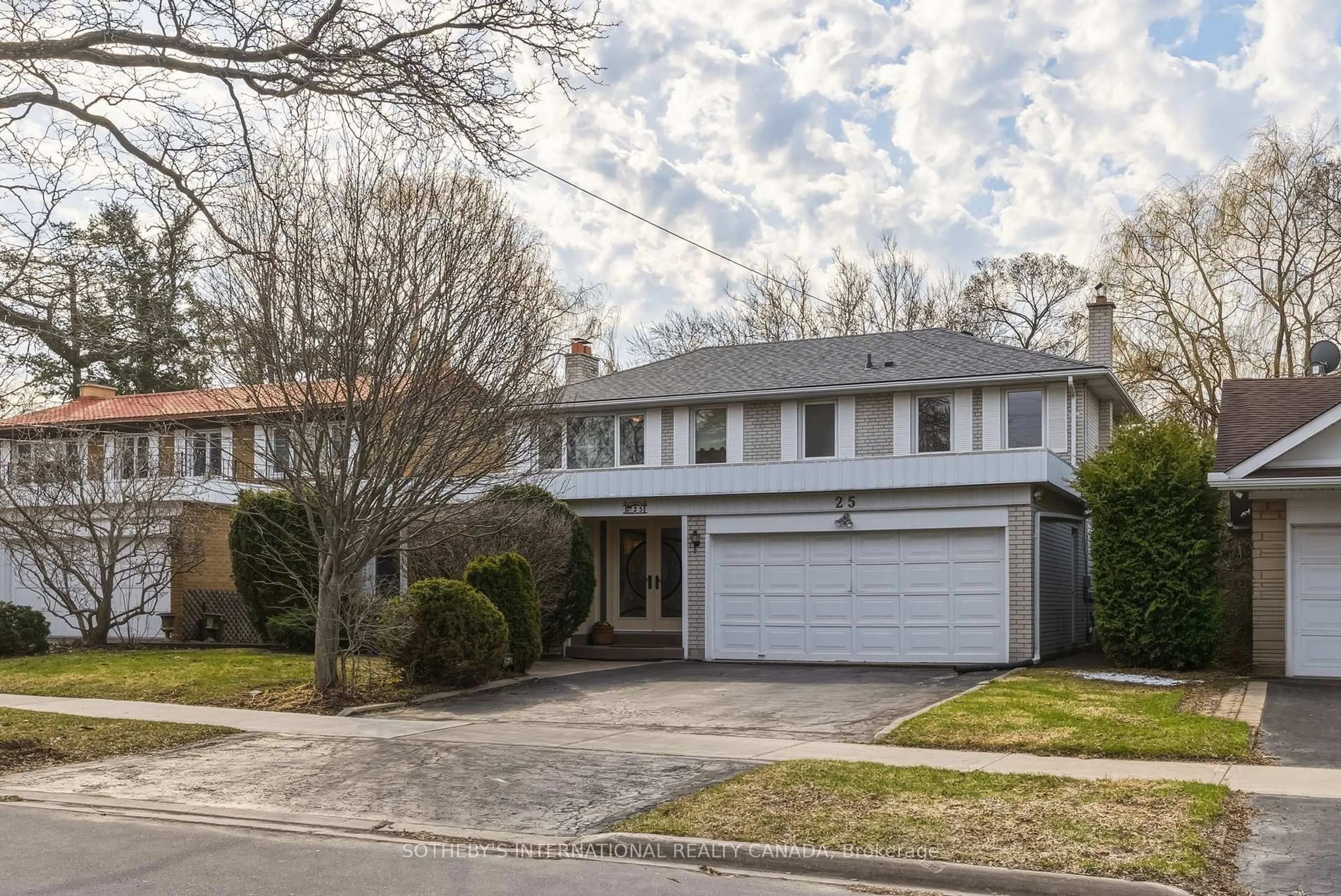 Home with brick exterior material, street for 25 Sawley Dr, Toronto Ontario M2K 2J3