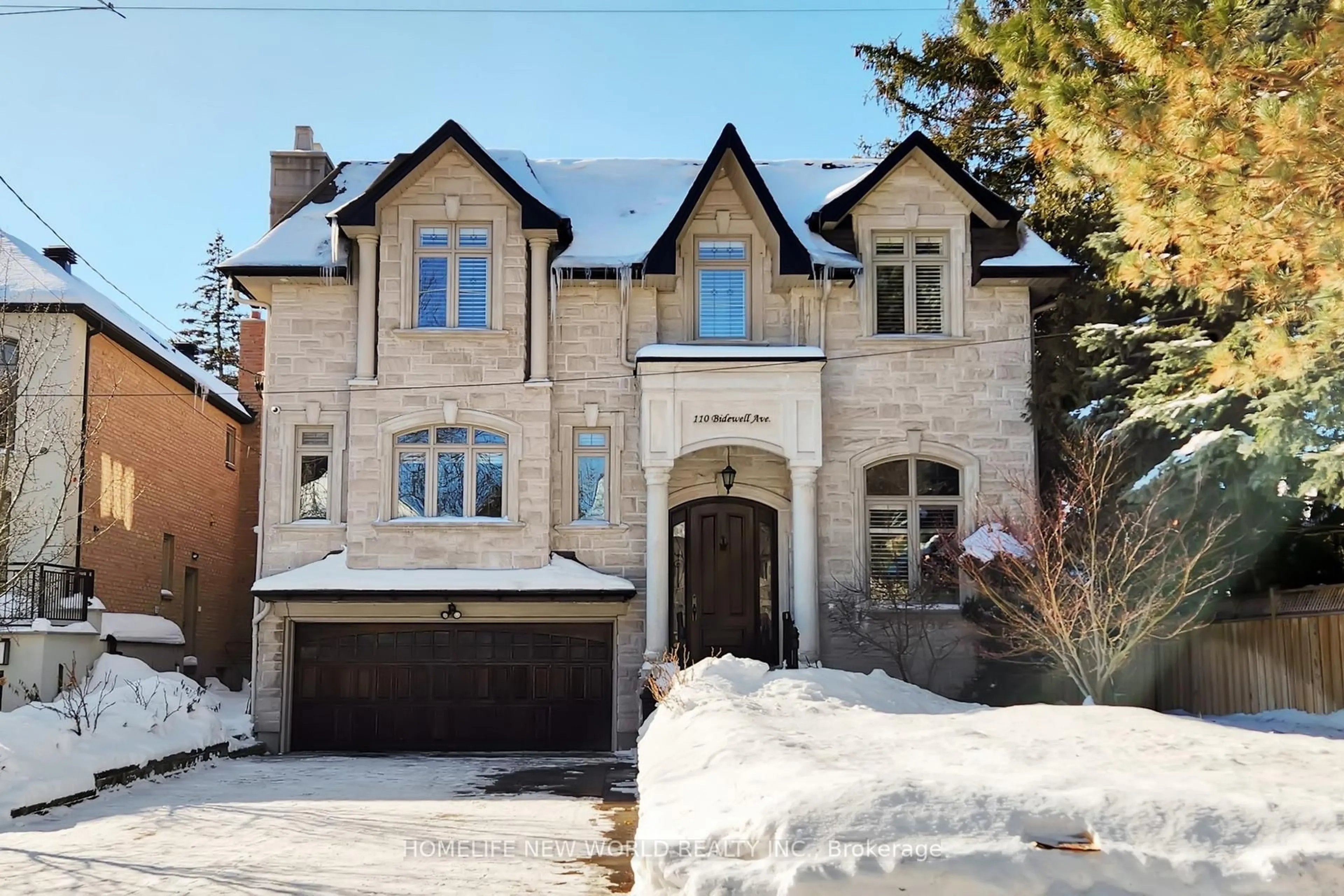 Home with brick exterior material, street for 110 Bidewell Ave, Toronto Ontario M3H 1J9