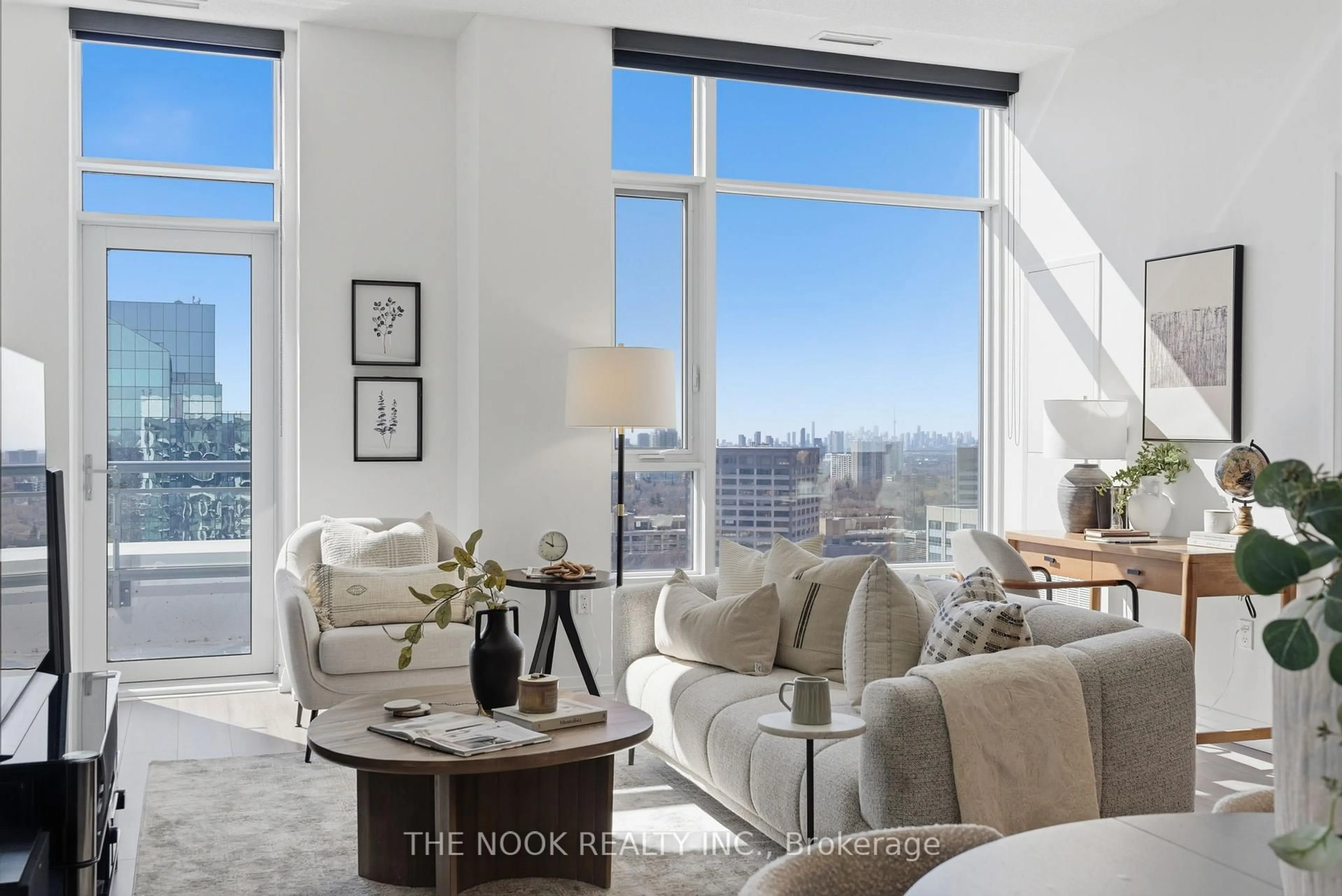 Living room with furniture, unknown for 60 Ann O'Reilly Rd #PH60, Toronto Ontario M2J 0C8