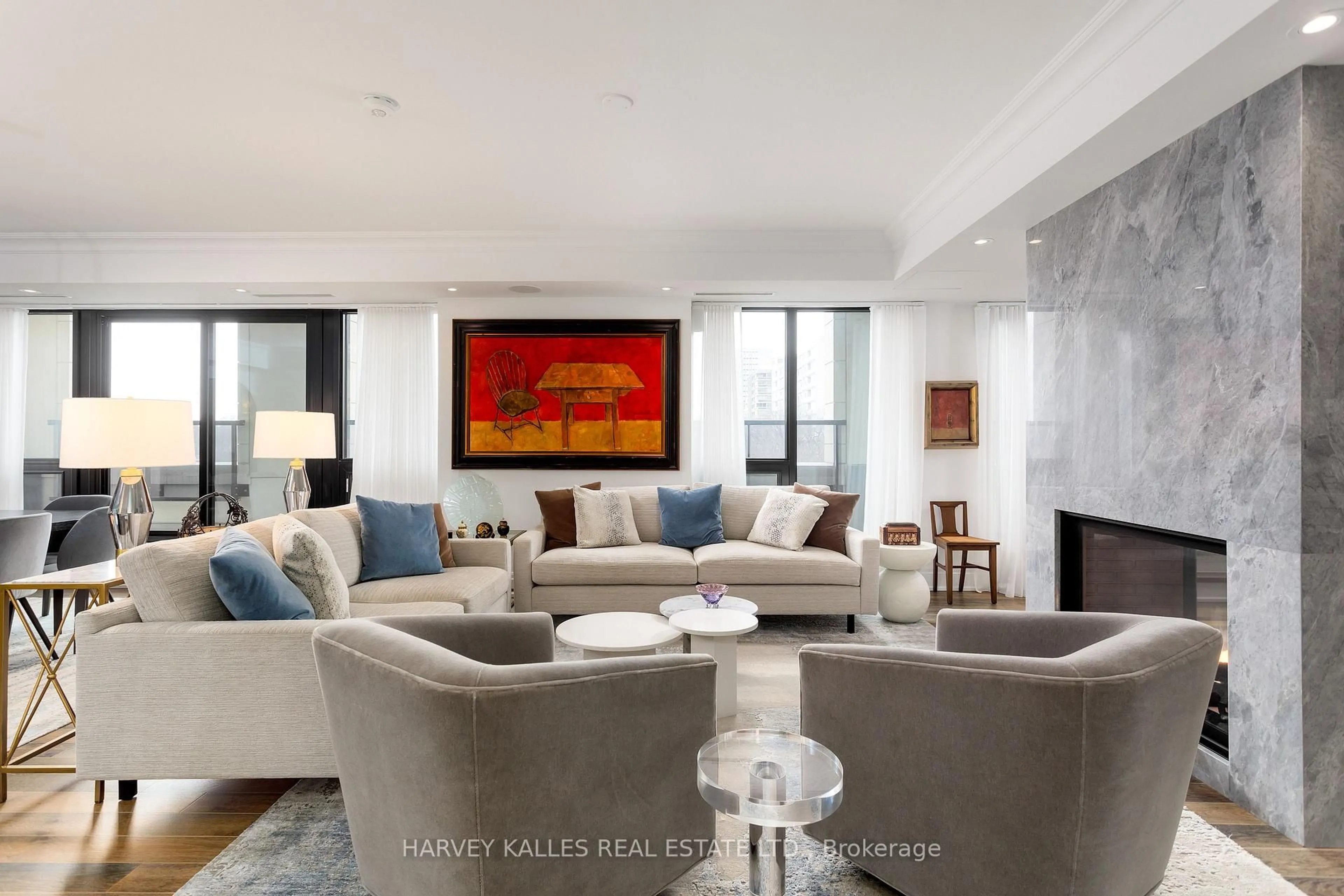 Living room with furniture, unknown for 1 Forest Hill Rd #701, Toronto Ontario M4V 1R1