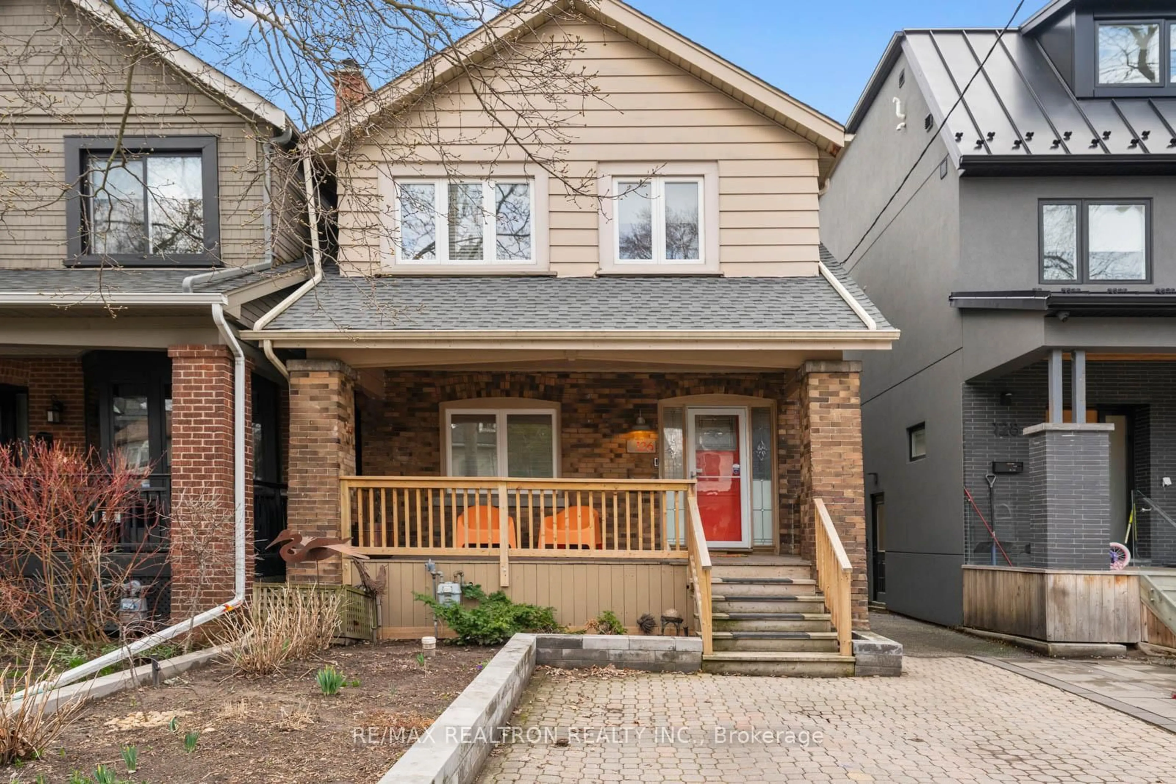 Home with brick exterior material, street for 126 Pinewood Ave, Toronto Ontario M6C 2V3