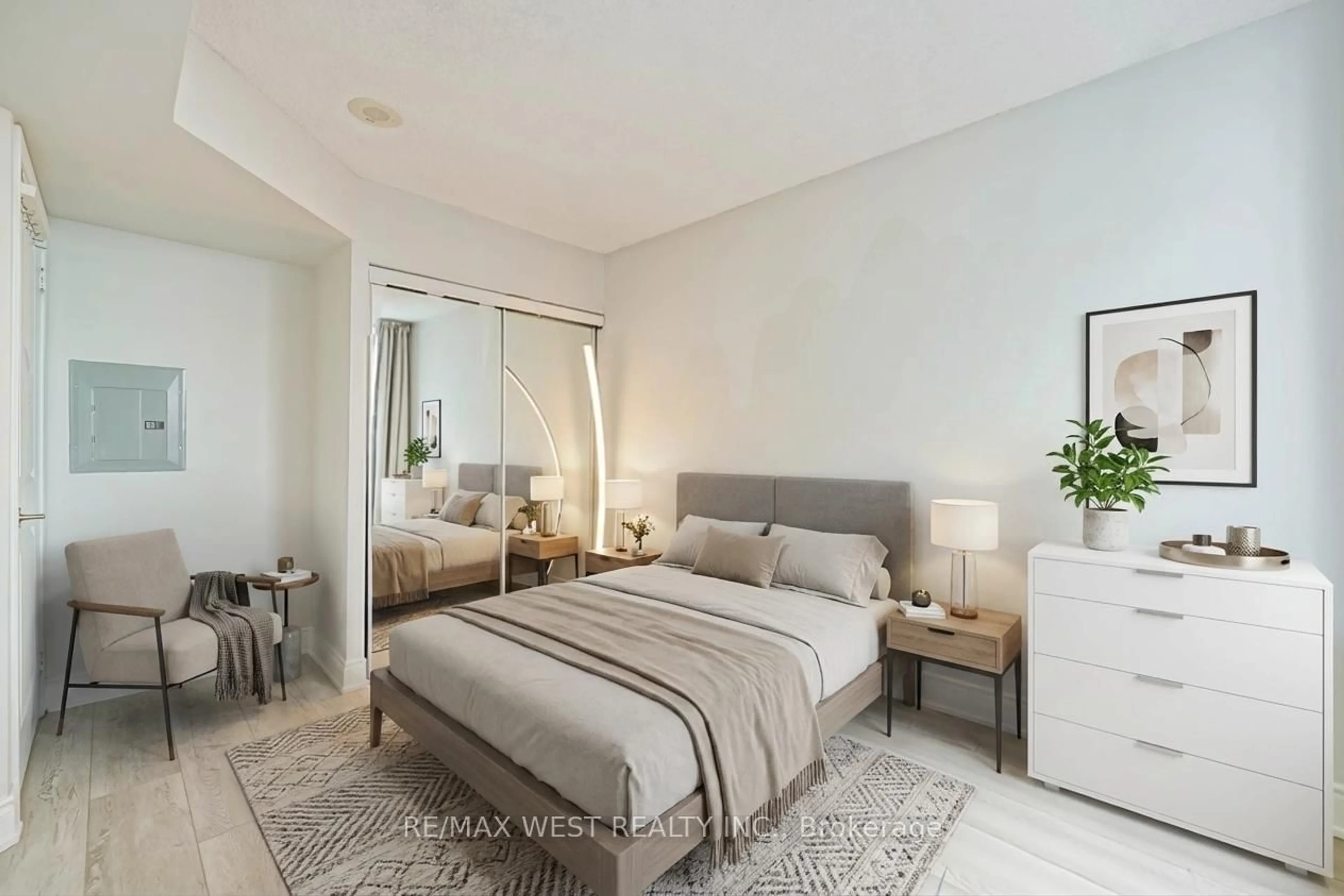 Bedroom with bed, unknown for 4978 Yonge St #2909, Toronto Ontario M2N 7G8