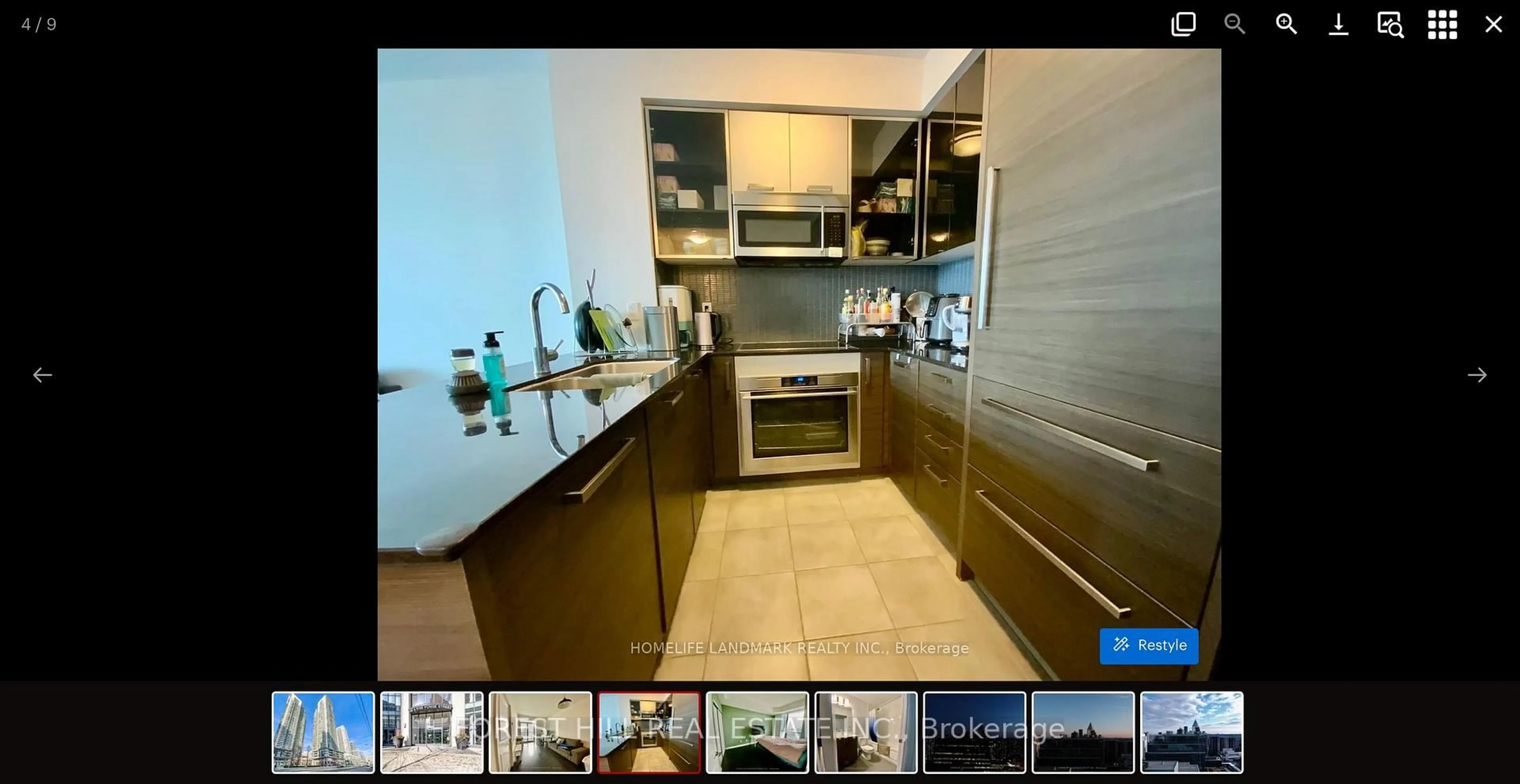 Contemporary kitchen, ceramic/tile floor for 5162 Yonge St #3510, Toronto Ontario M2N 0E9