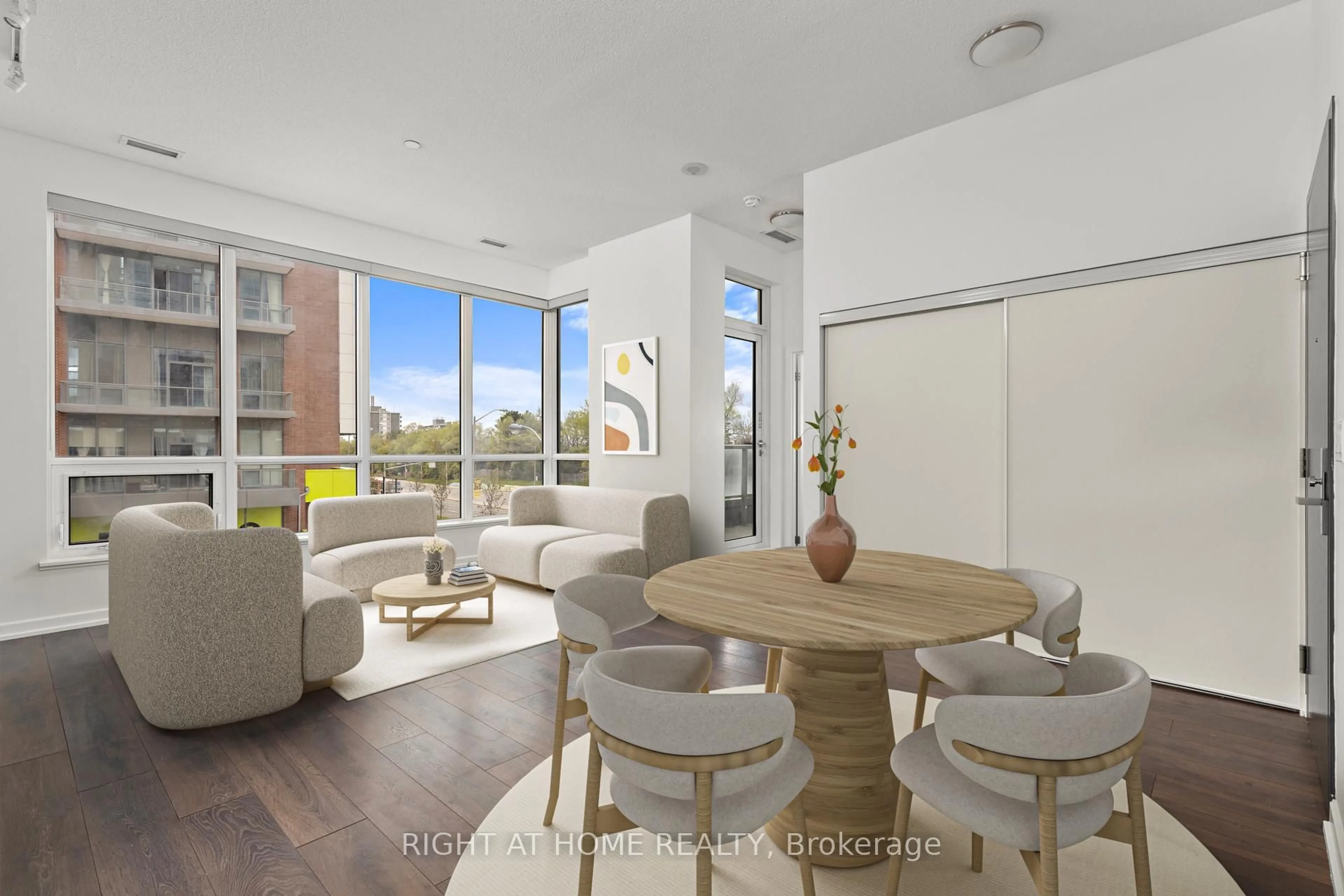 Living room with furniture, unknown for 52 Forest Manor Rd #108, Toronto Ontario M2J 0E2