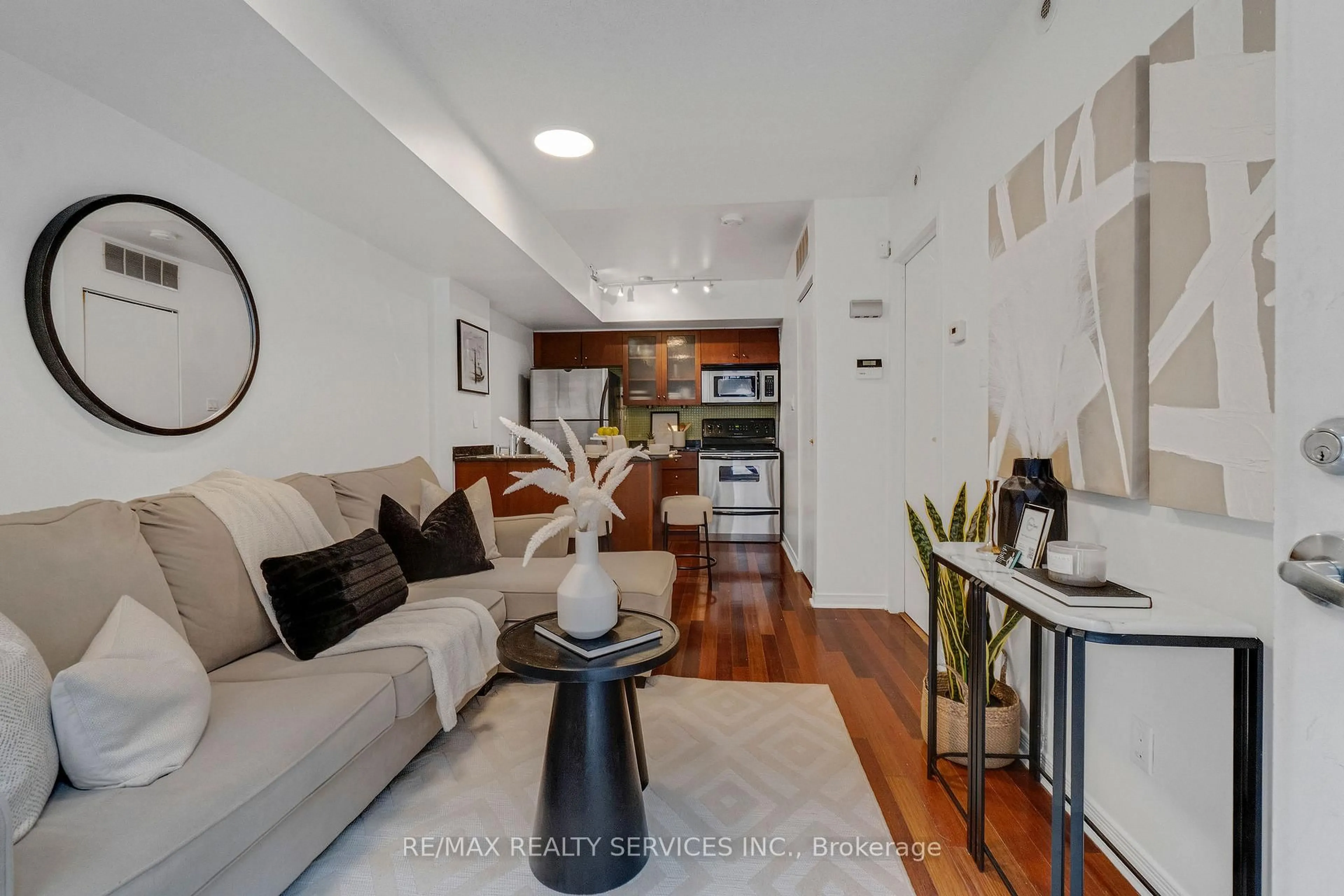 Living room with furniture, unknown for 38 Western Battery Rd #632, Toronto Ontario M6K 3N9