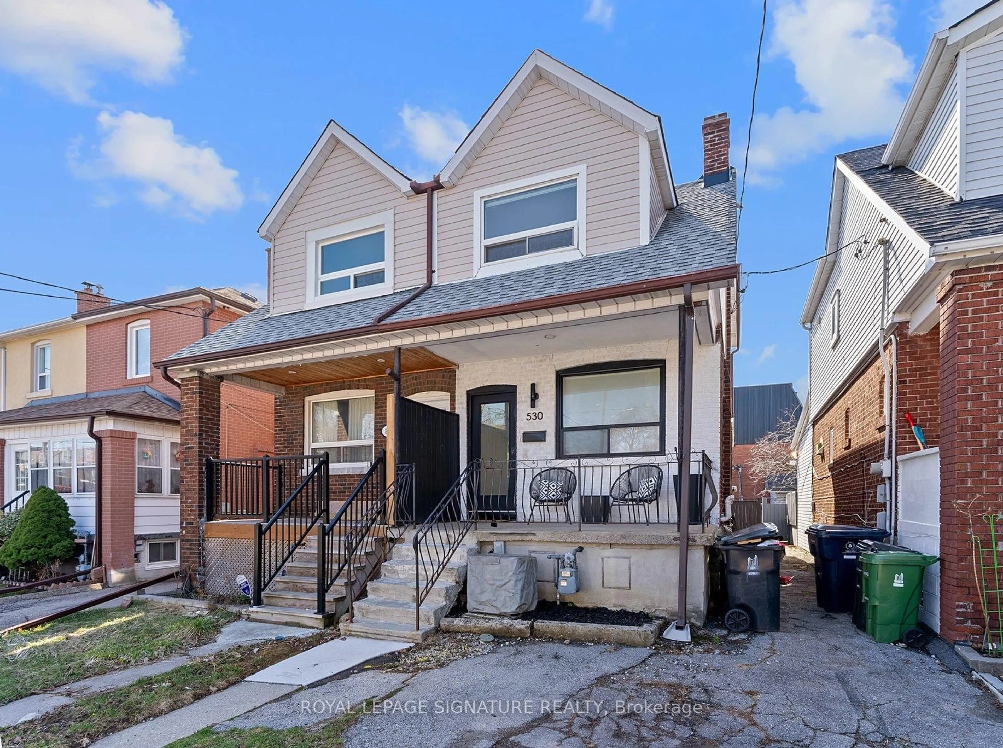 Home with brick exterior material, street for 530 Lauder Ave, Toronto Ontario M6E 3J4