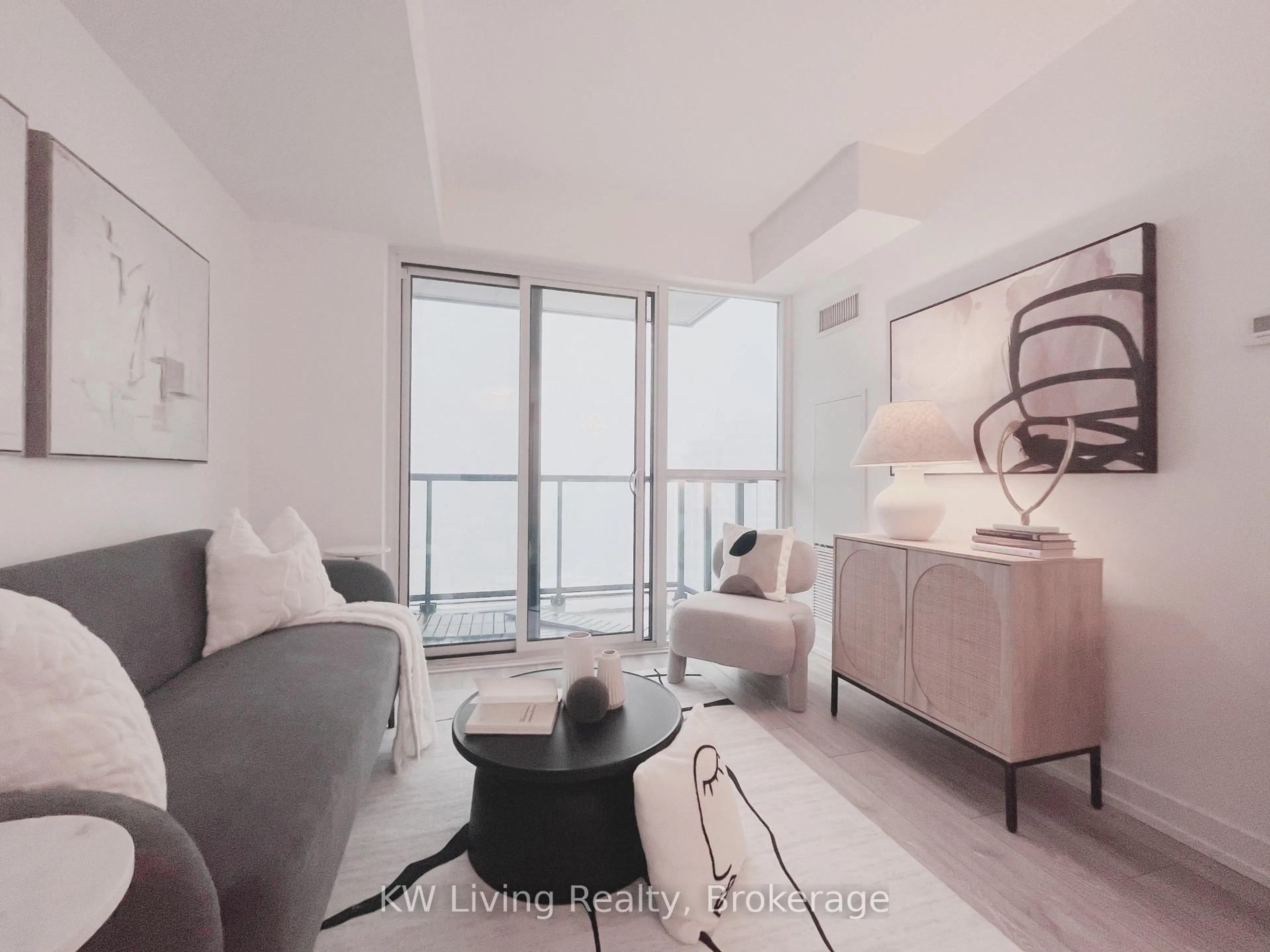 Living room with furniture, floor is not visible for 159 Wellesley St #3309, Toronto Ontario M4Y 1J2