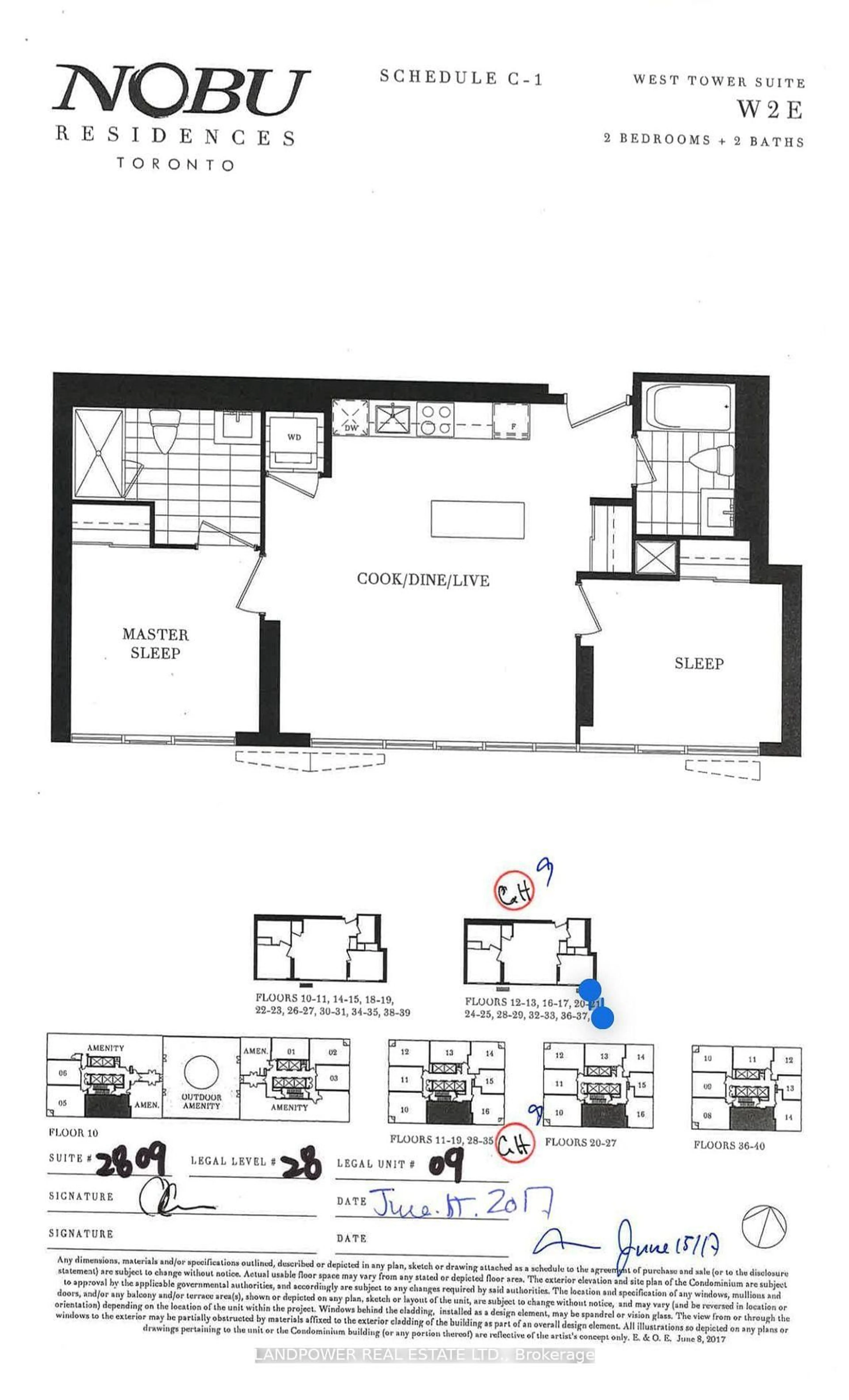 Floor plan for 35 Mercer St #2809, Toronto Ontario M5V 1H2