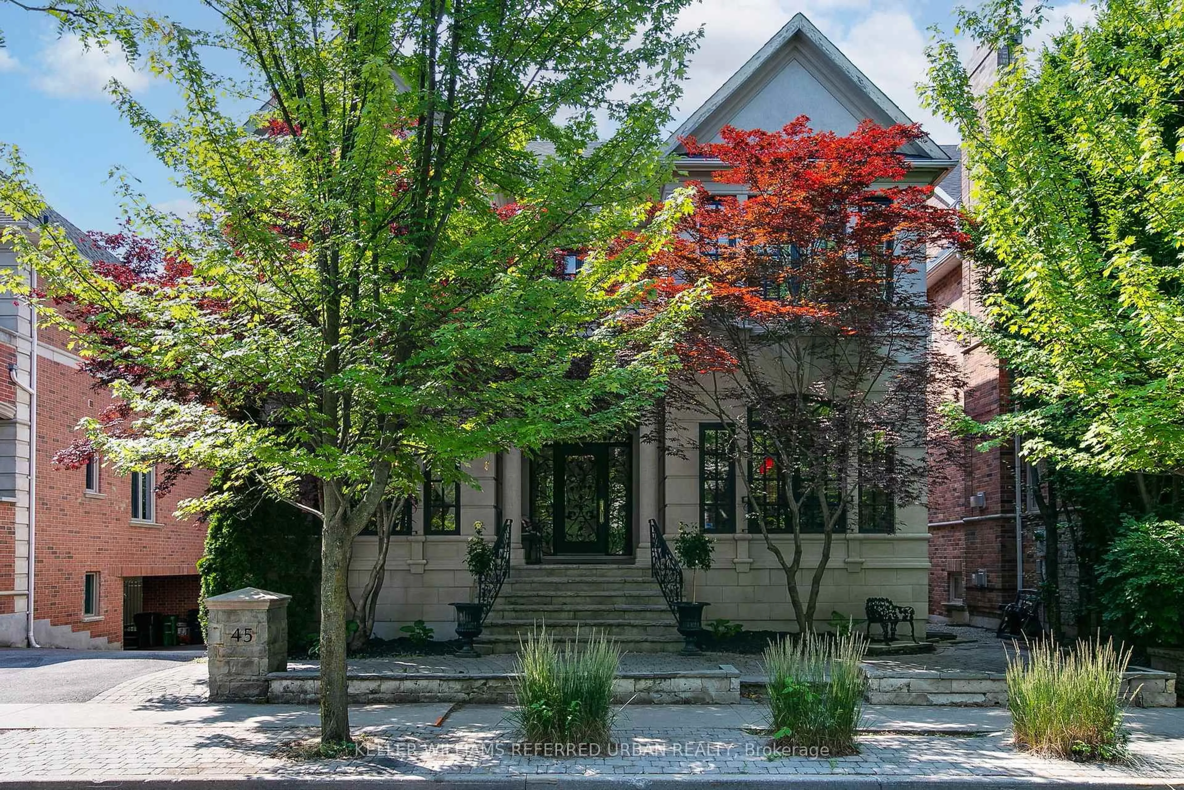 Home with brick exterior material, street for 45 Mathersfield Dr, Toronto Ontario M4W 3W4