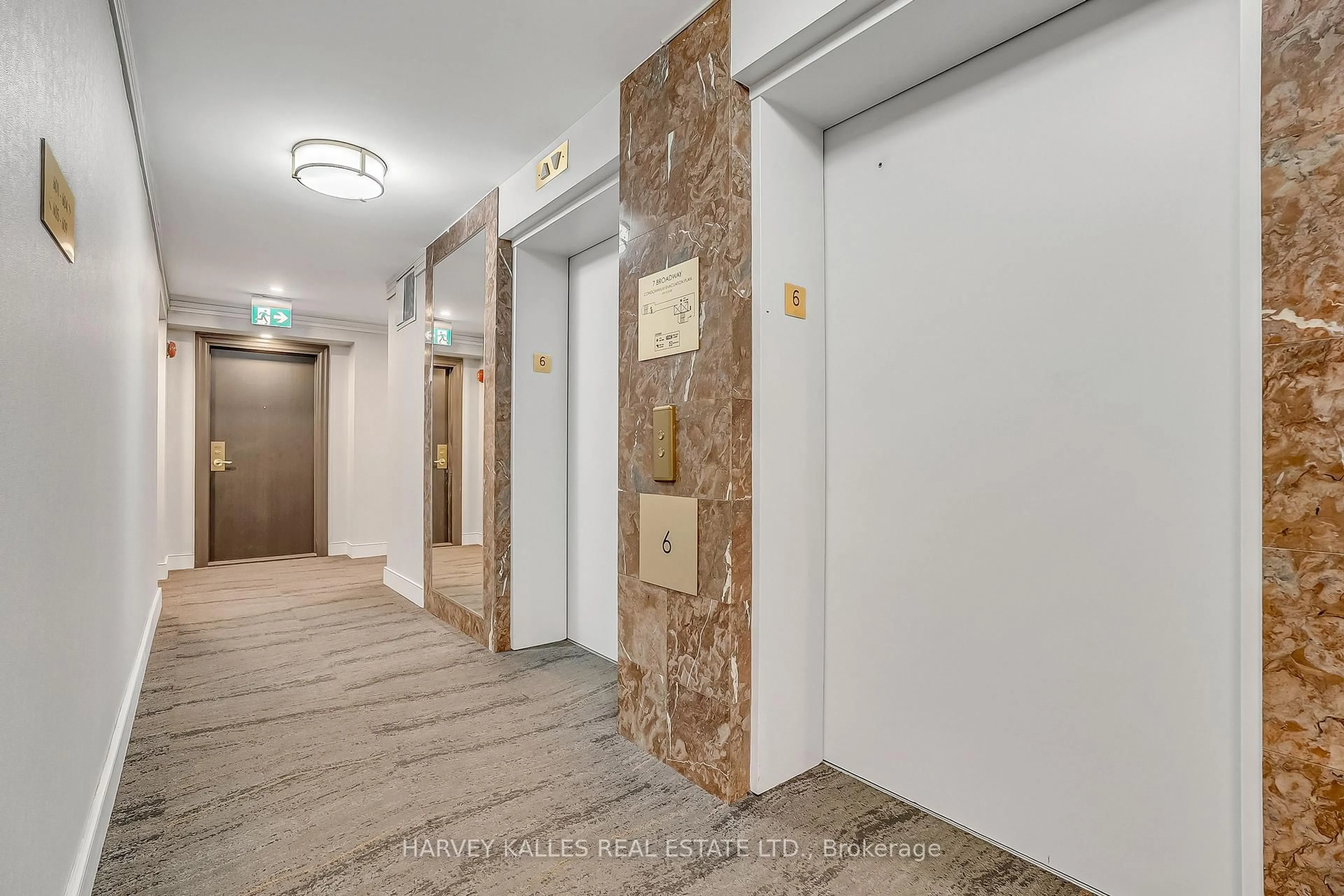 Indoor foyer for 7 Broadway Ave #609, Toronto Ontario M4P 3C5